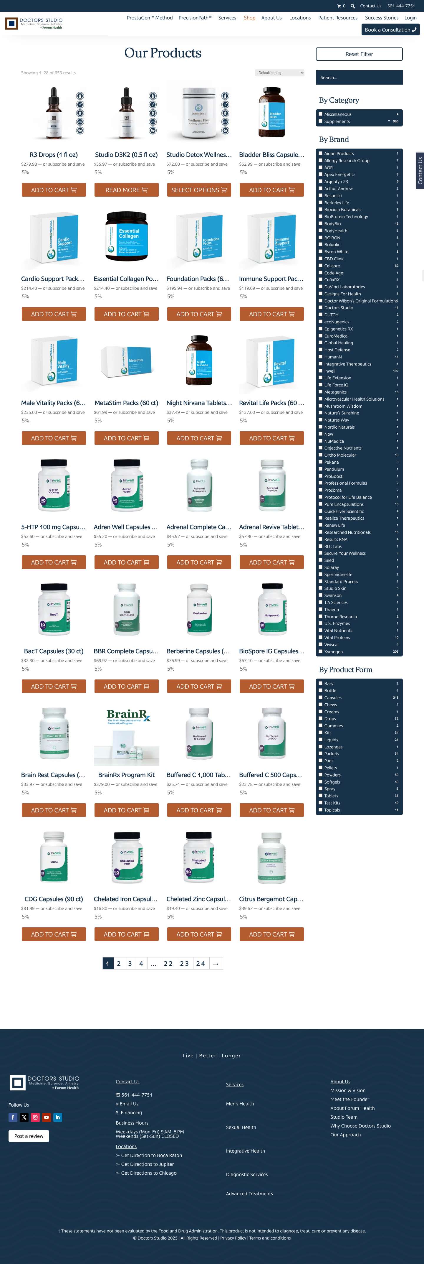 Shop - Doctors Studio Store - Full Screenshot