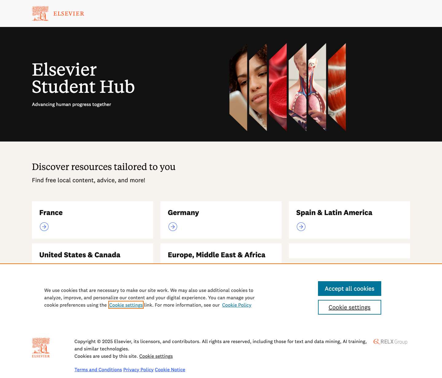 Home - Student Hub (Homepage) - Full Screenshot