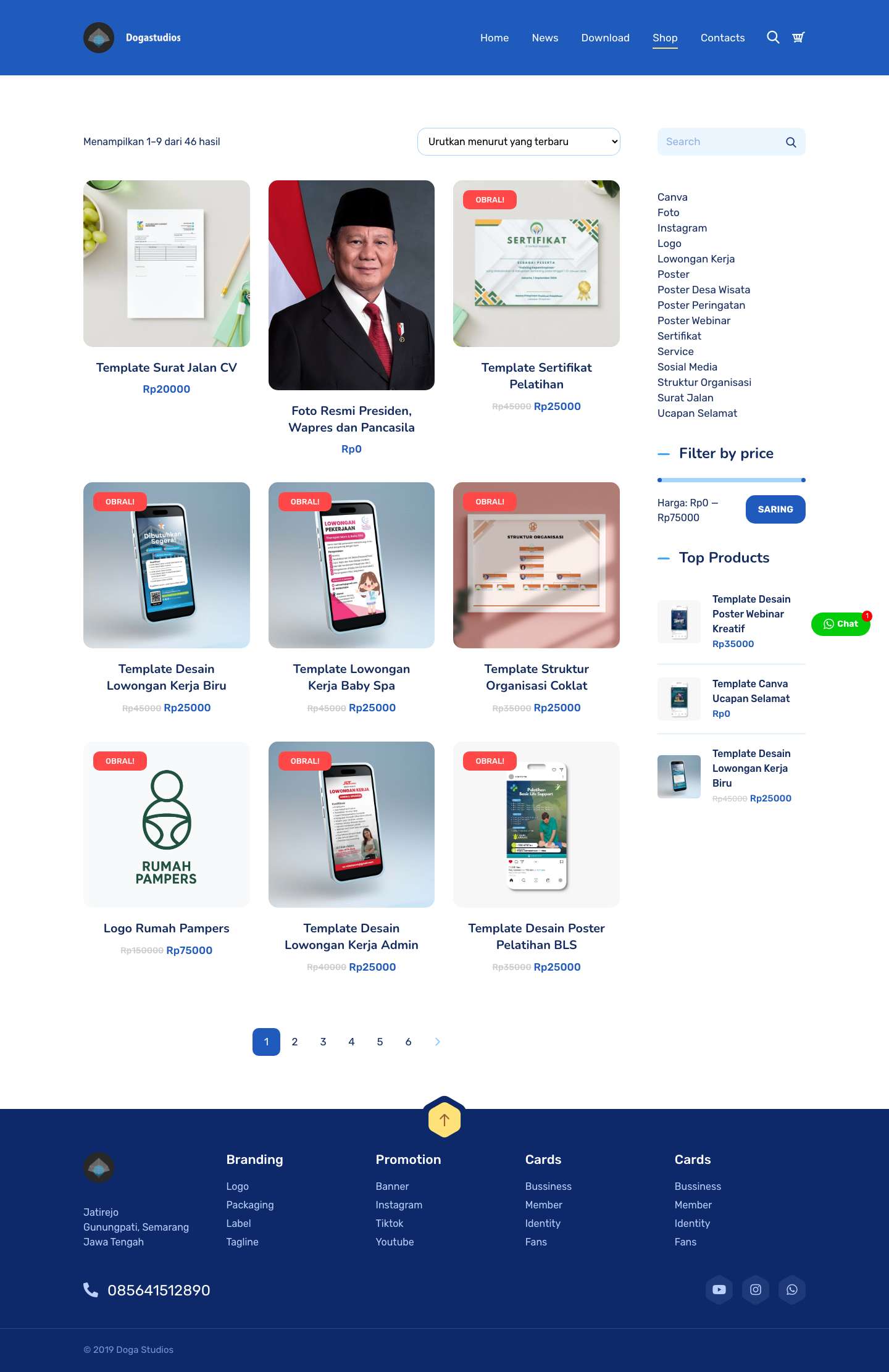 Shop - Doga Studio - Full Screenshot