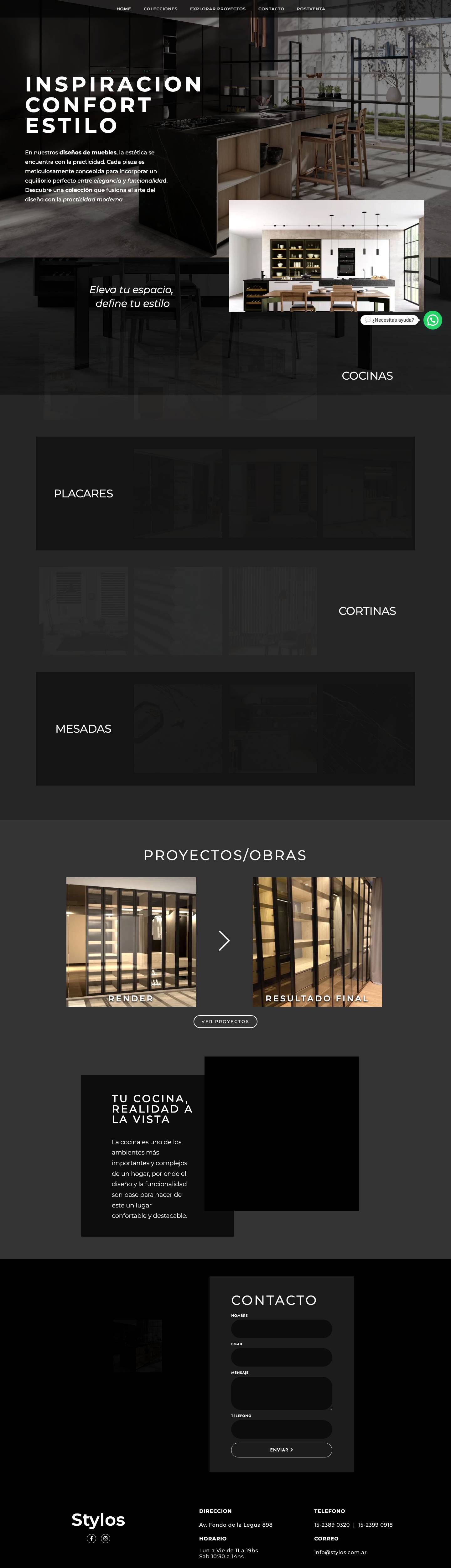 STYLOS AMOBLAMIENTOS STYLOS AMOBLAMIENTOS - Full Screenshot