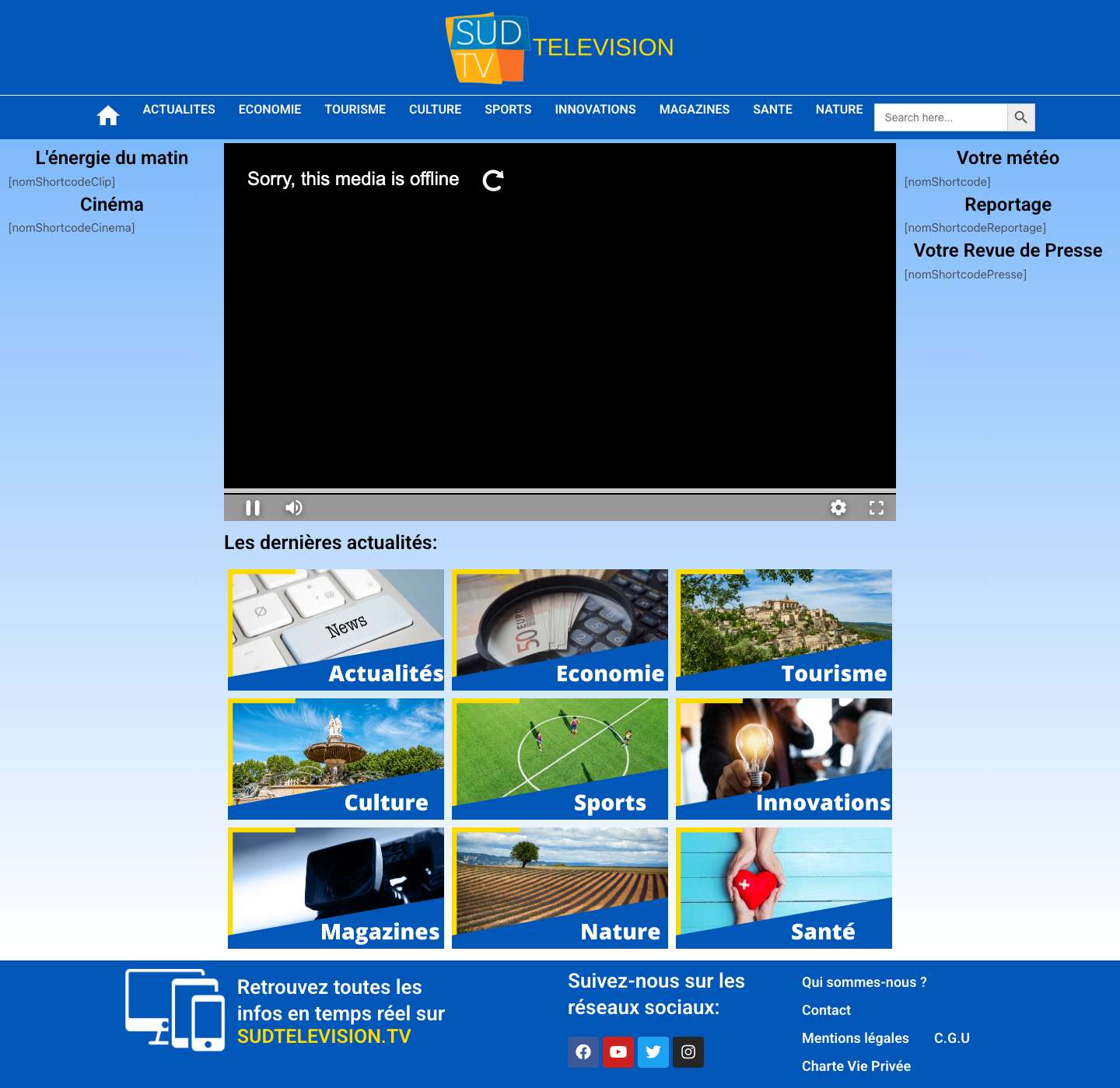 SUD Télévision : Actualités de la Région Sud, Monaco, Corse - Full Screenshot