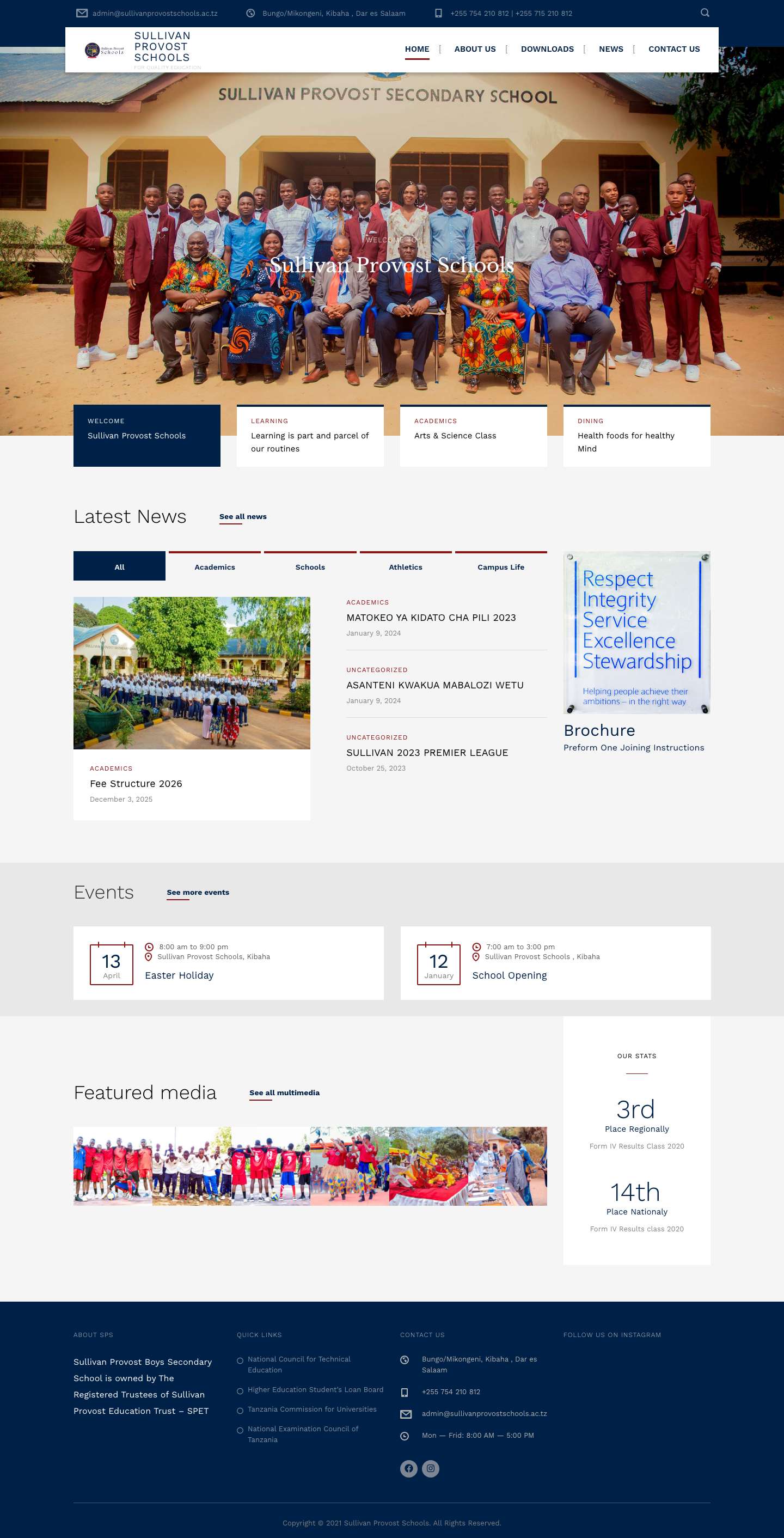 Sullivan Provost Schools – For Quality Education - Full Screenshot