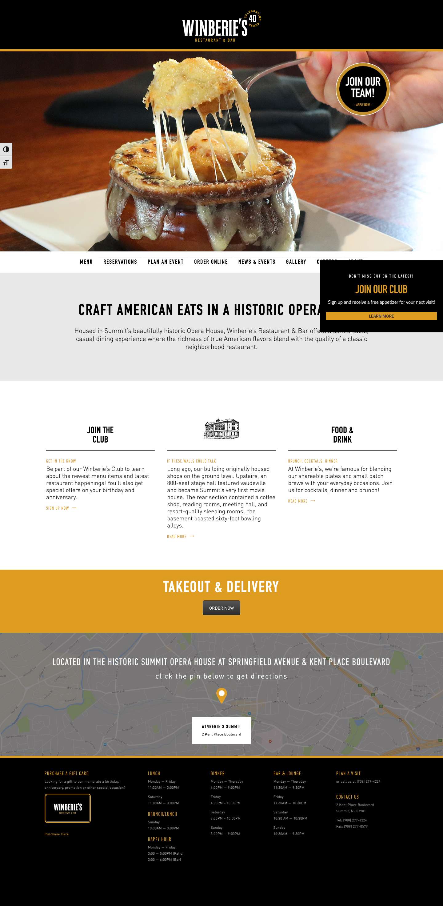 Winberie's Summit - Restaurant & Bar - Full Screenshot