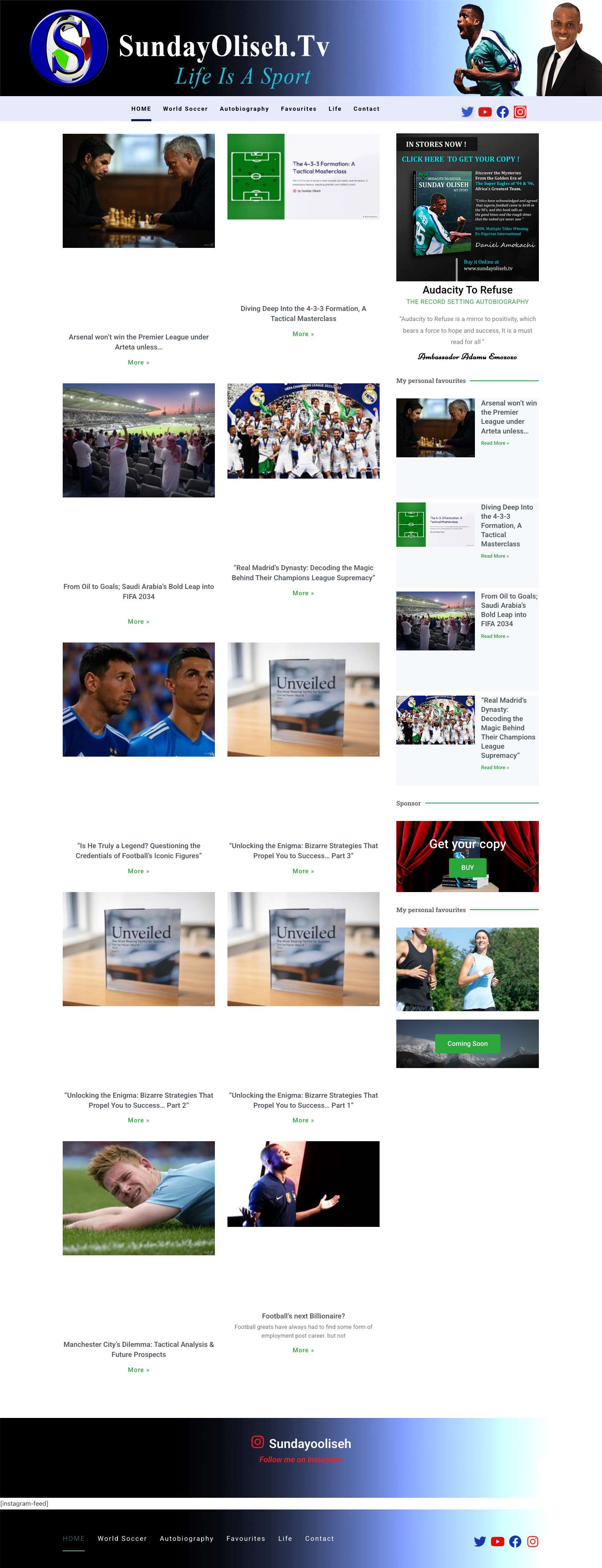 HOME - SundayOliseh.Tv - Full Screenshot