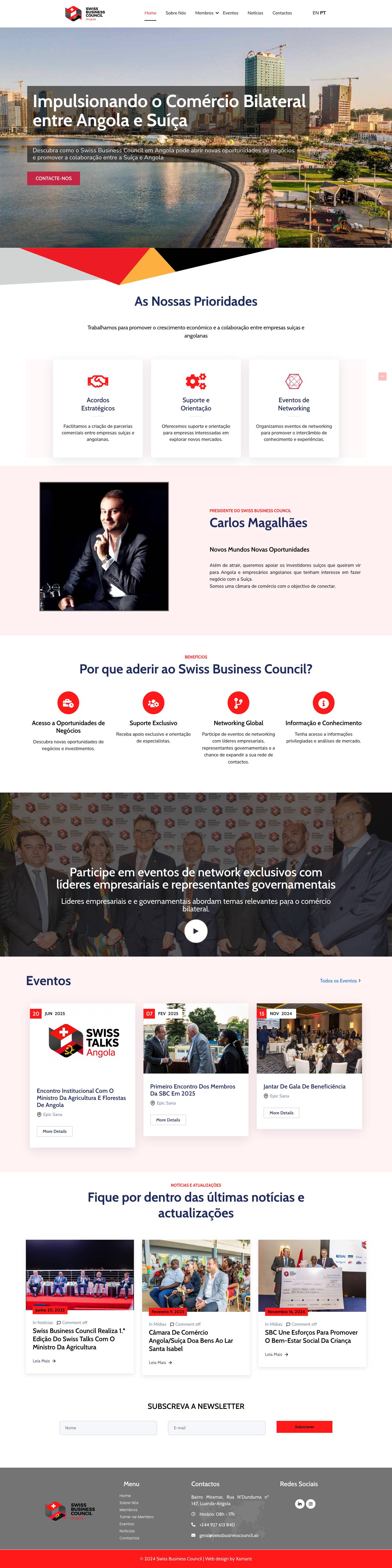 Home - Swiss Business Council - Full Screenshot