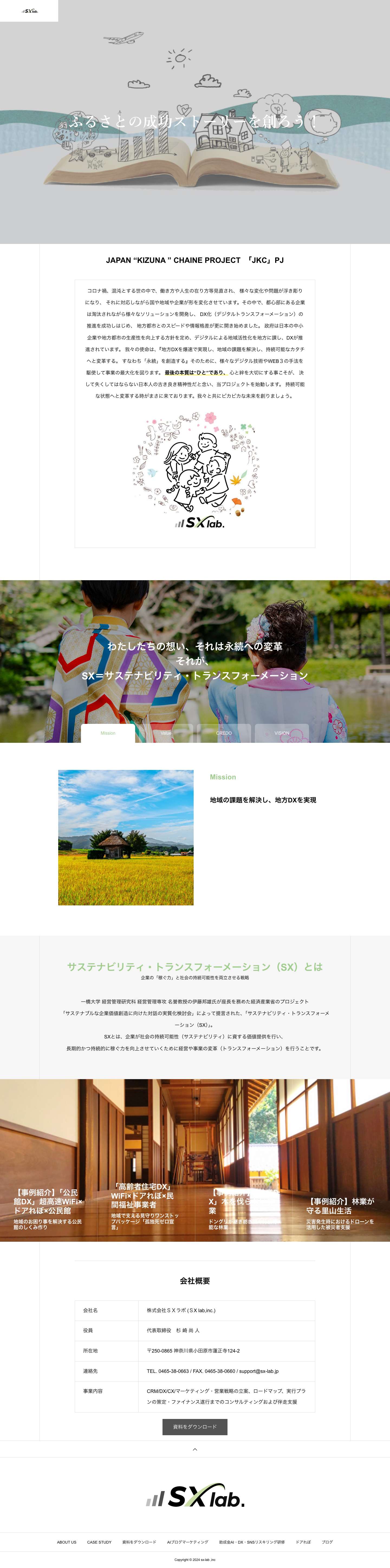 SXラボ｜永続への変革。無人化・省人化・DX・SX・ゼブラ企業への挑戦。 - Full Screenshot