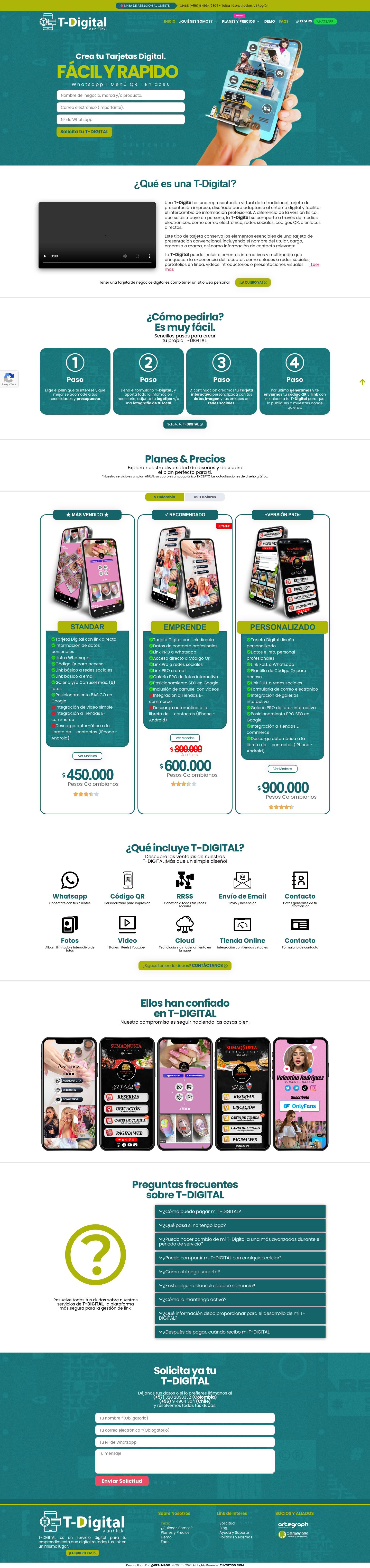 T-Digital.app | Todos los link en un solo lugar. - Full Screenshot