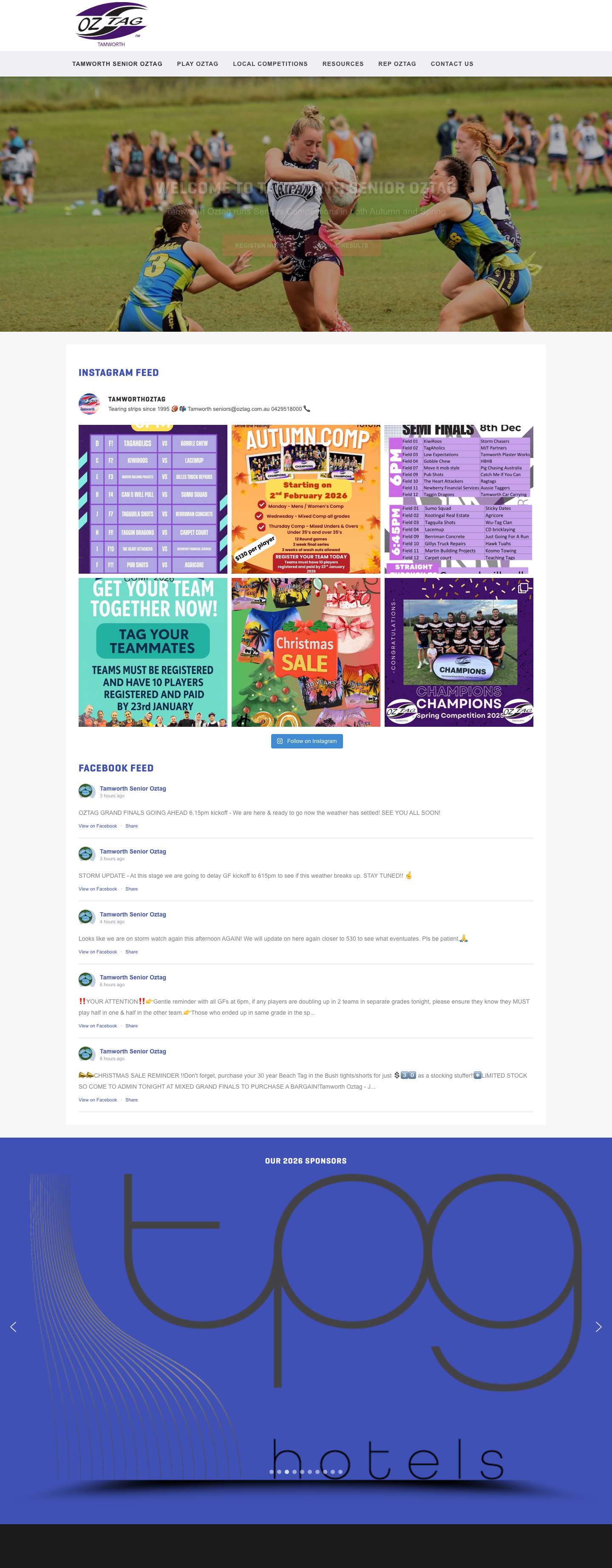 Tamworth Seniors | Tamworth Seniors - Full Screenshot