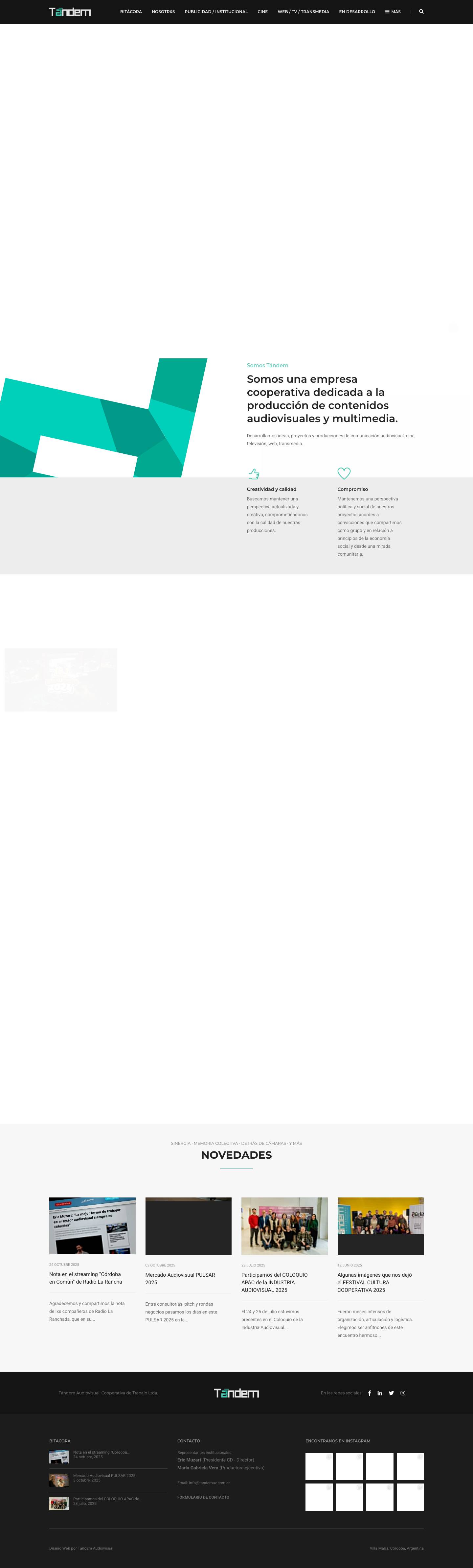 Tándem Audiovisual - Full Screenshot