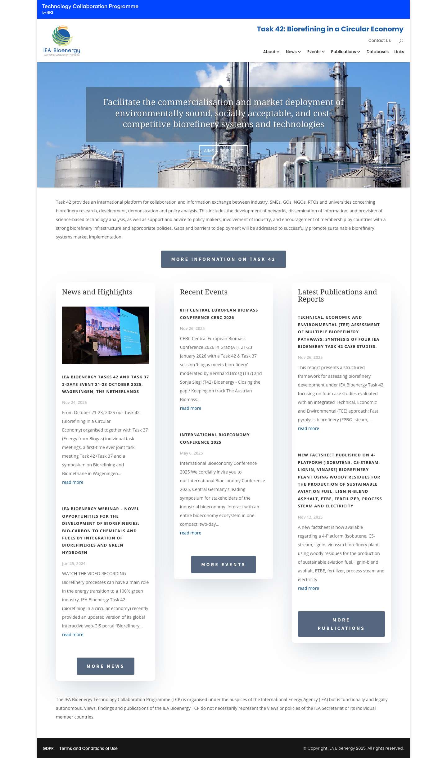 Task42 | Biorefining in a Circular Economy - Full Screenshot