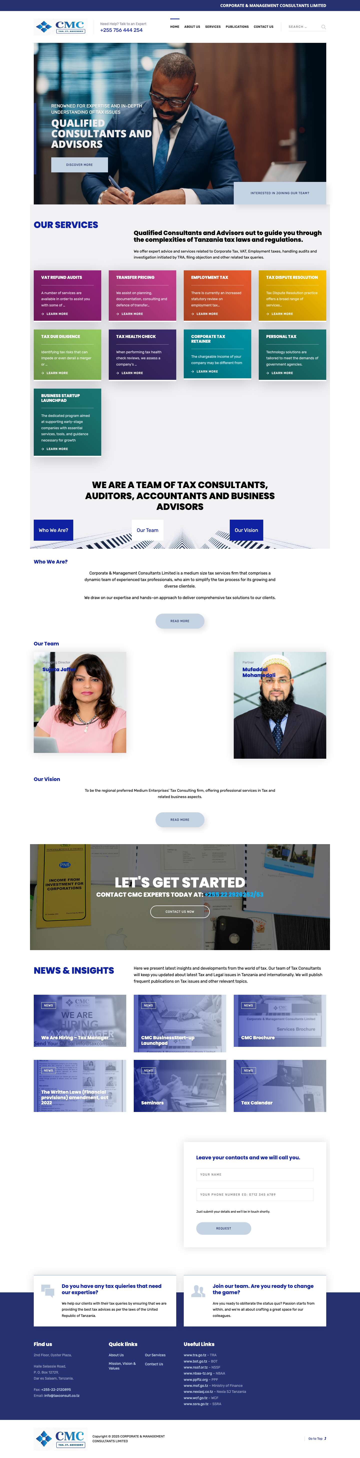 Corporate & Management Consultants Limited – Experienced. Friendly. Professional. - Full Screenshot