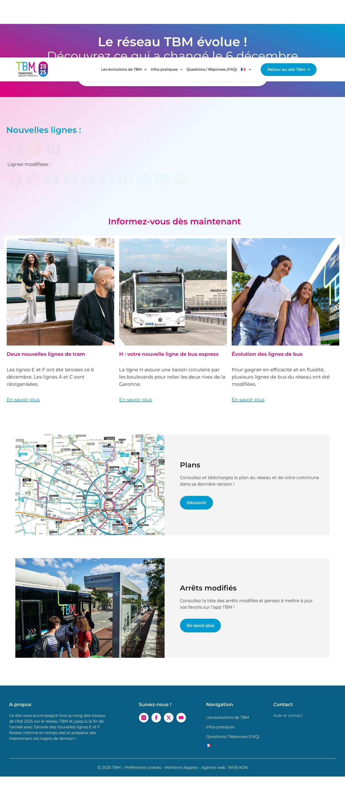 Accueil (6/12) - TBM 2025 - Full Screenshot