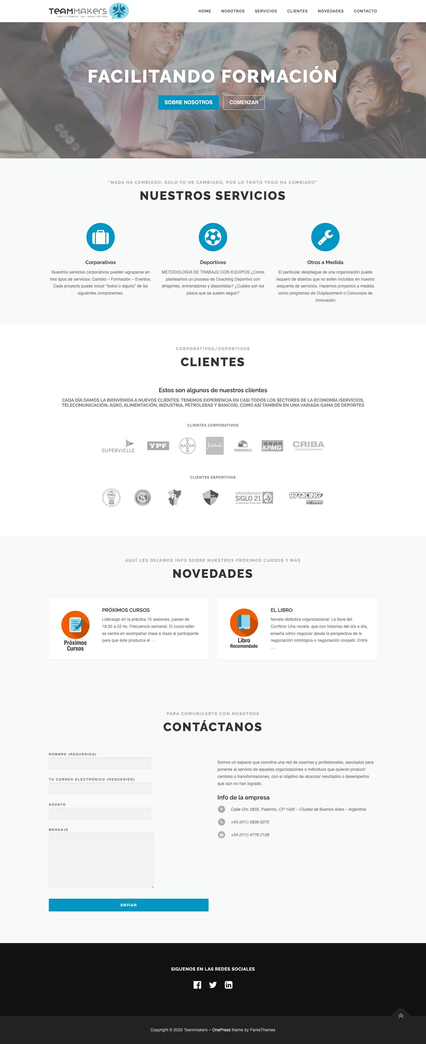 Teammakers – Facilitando la inspiración - Full Screenshot