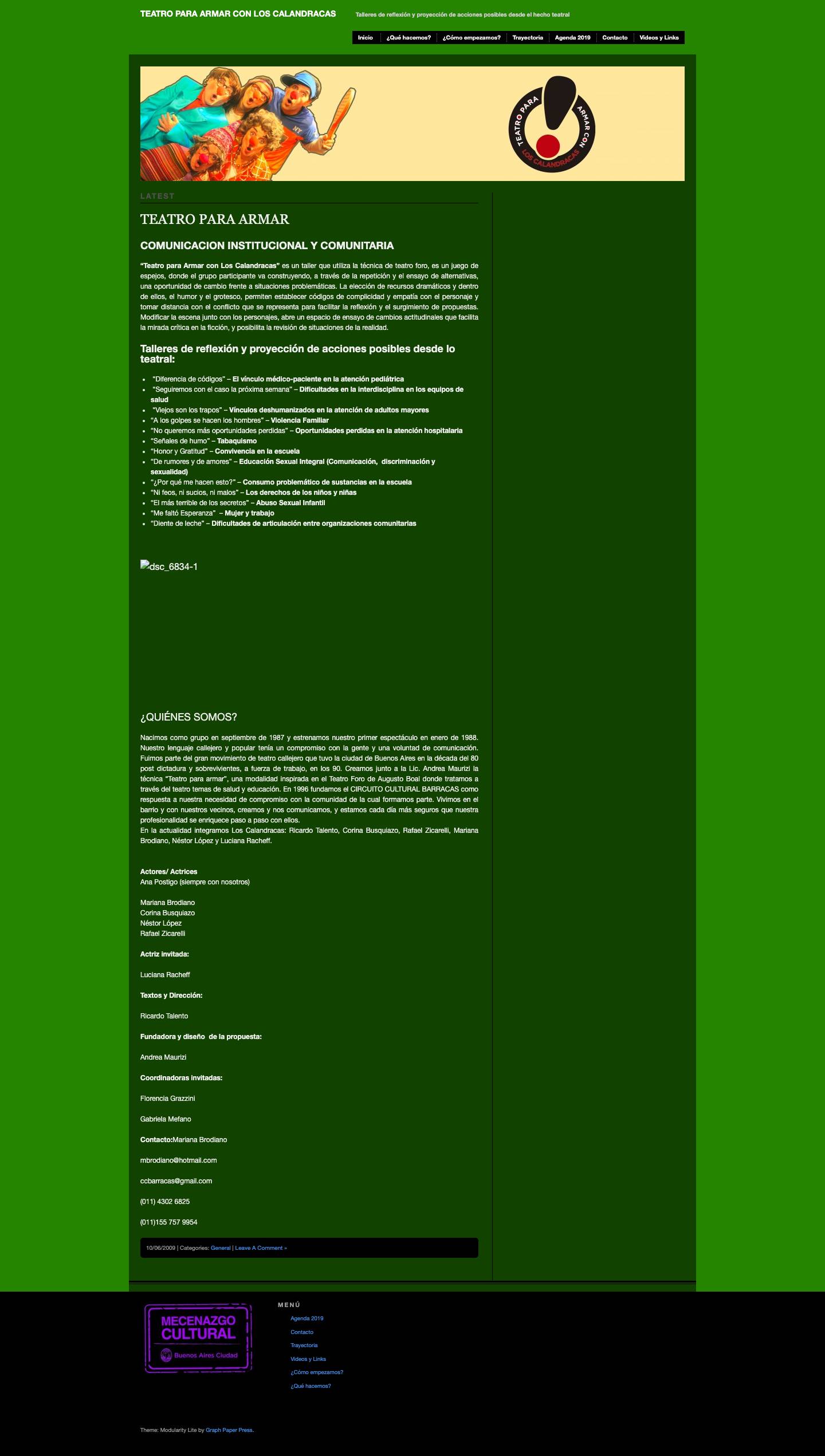 Teatro Para Armar con Los Calandracas - Full Screenshot