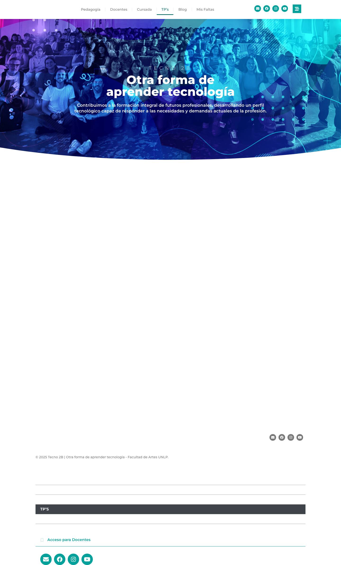 Tecno 2B FdA UNLP - Otra forma de aprender tecnología - Full Screenshot