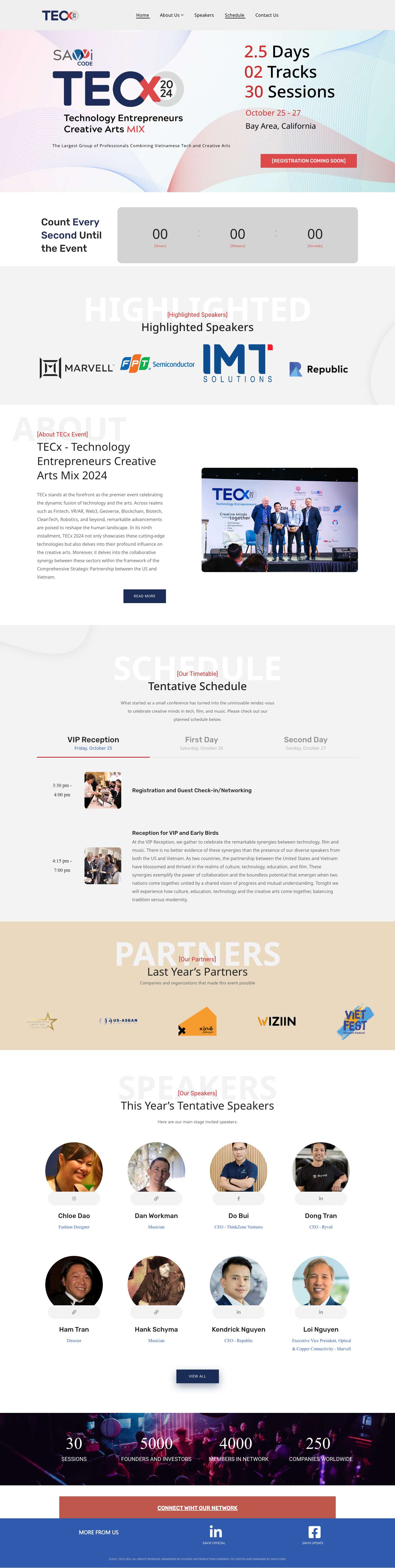 TECx - Technology Entrepreneurs Creative Arts Mix 2023 - Full Screenshot