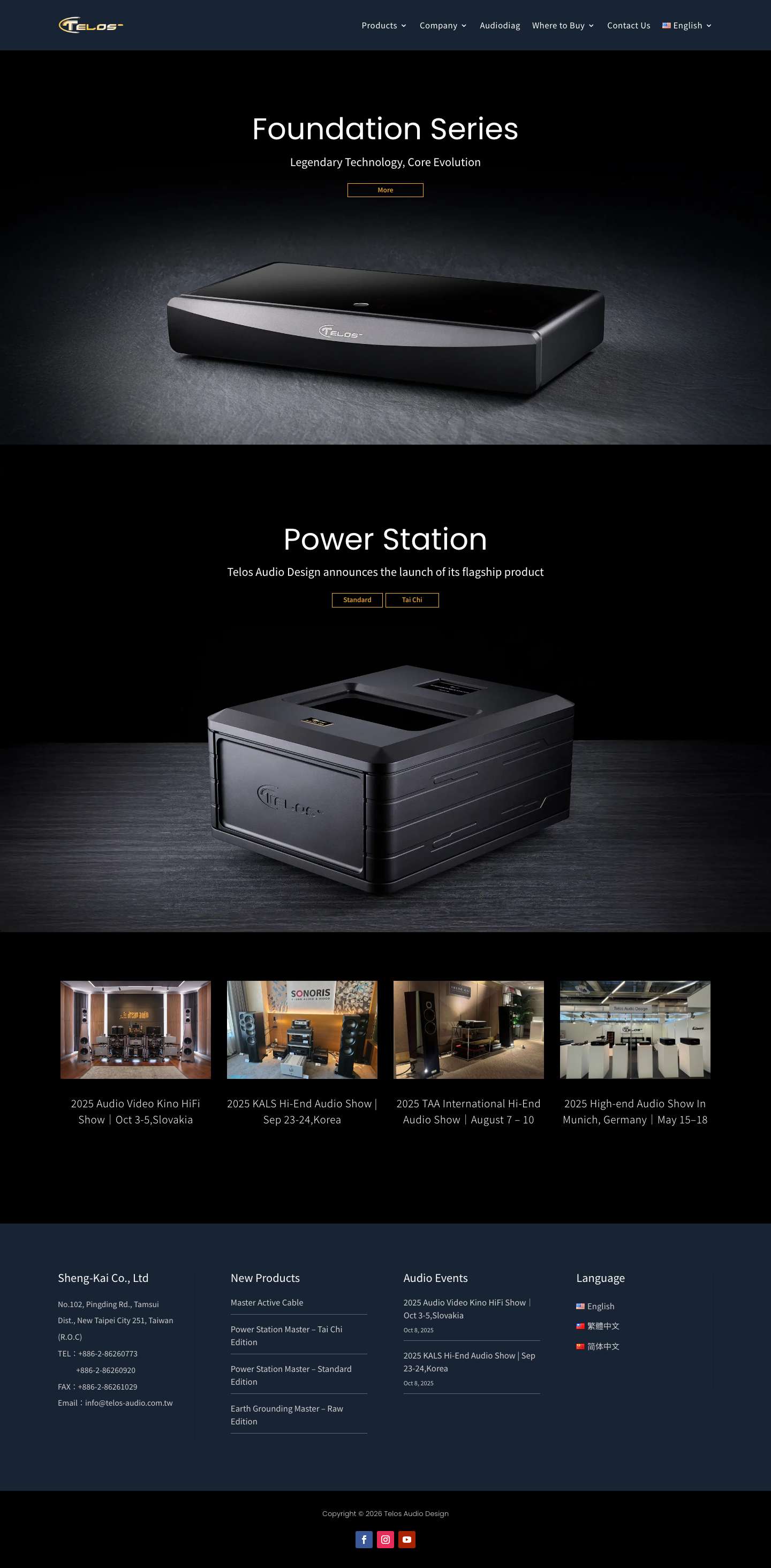 Home - Telos Audio Design - Full Screenshot