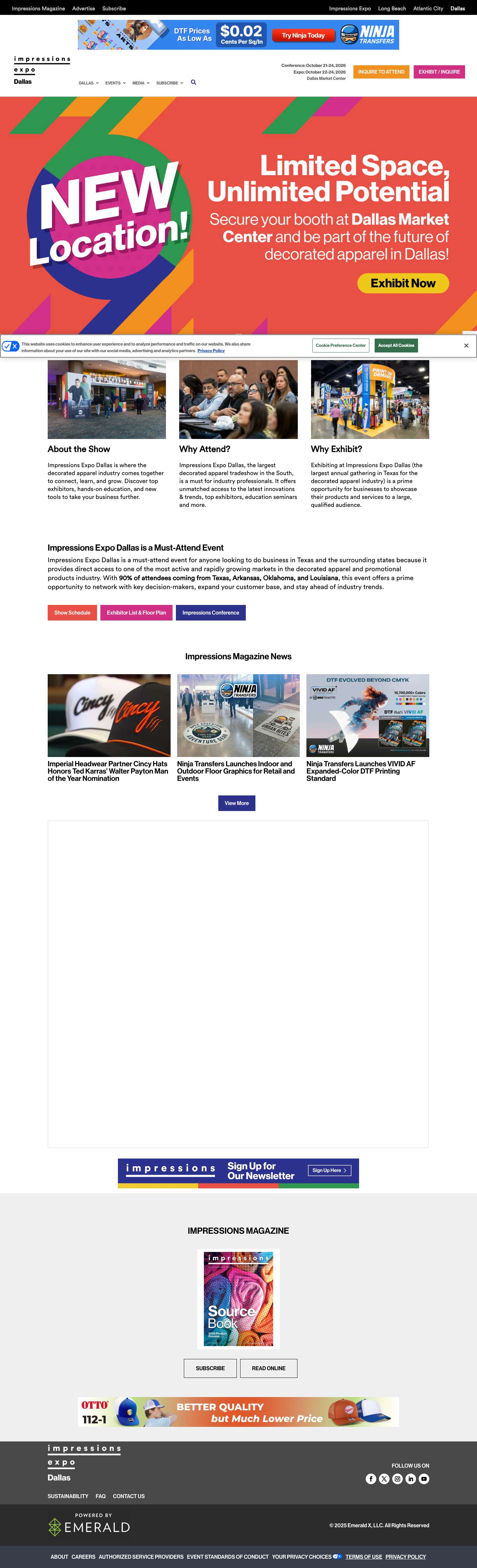 Home - Impressions Expo - Texas - Full Screenshot