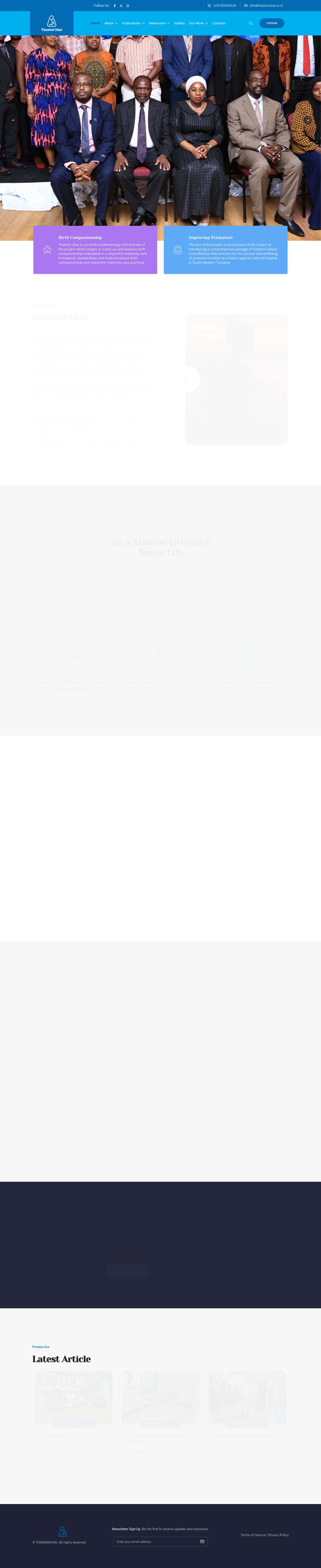 THAMINI UHAI – Aiming to reduce Maternal and Newborn deaths in Rural Areas - Full Screenshot