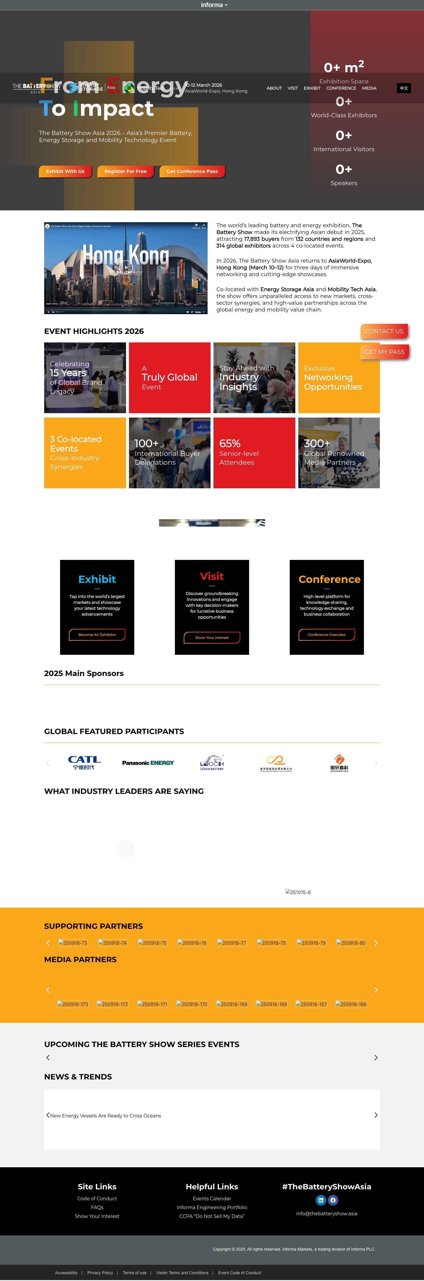 The Battery Show ASIA 2025 | Asia's Largest Battery Event - Full Screenshot