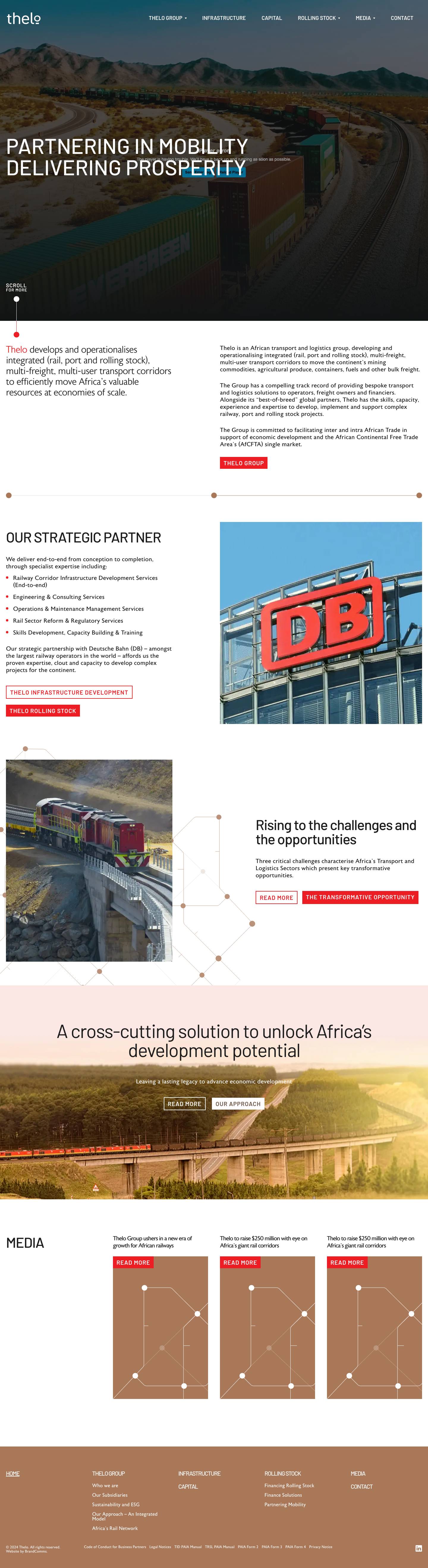 Thelo - Partnering in Mobility, Delivering Prosperity - Full Screenshot