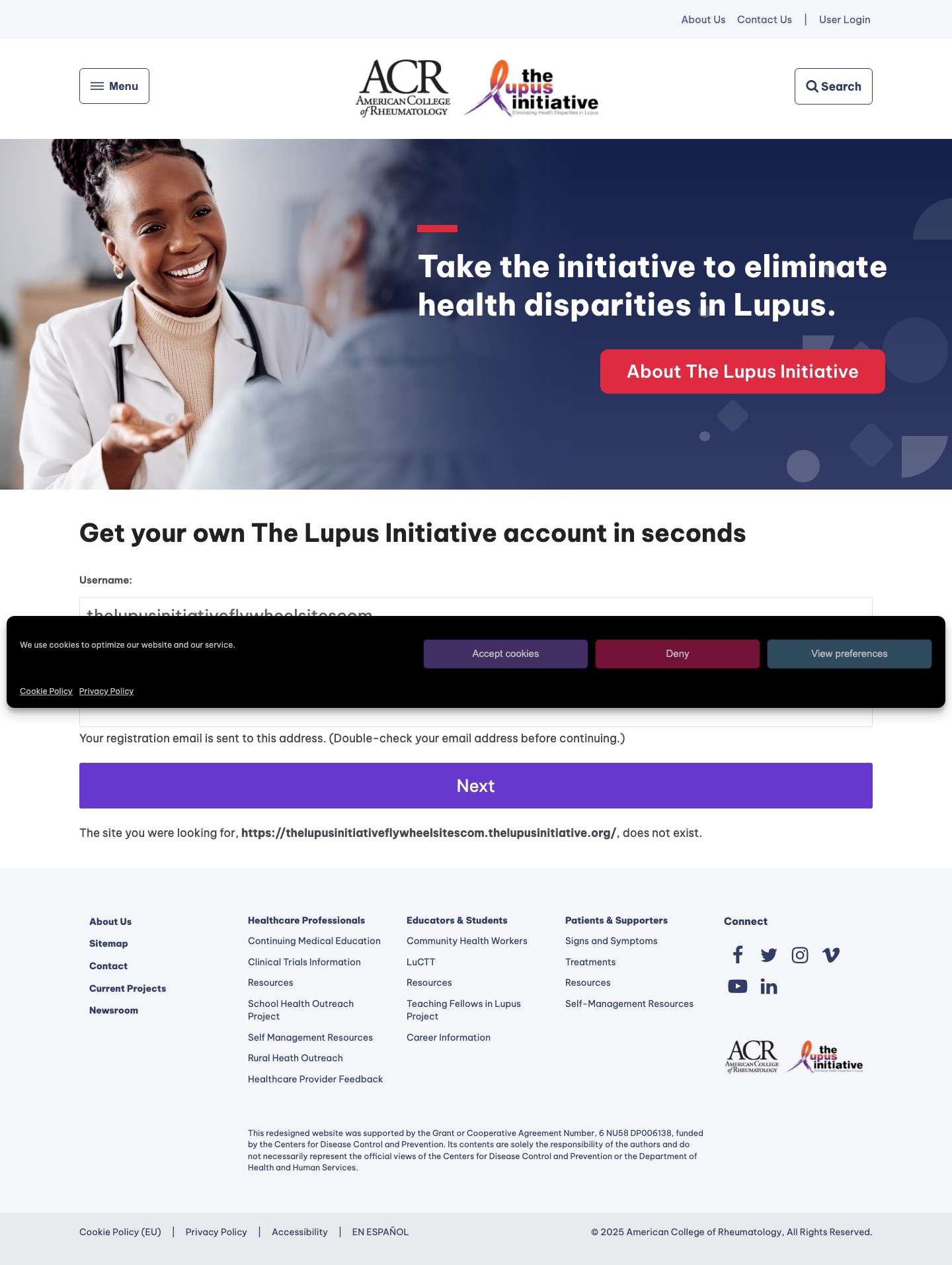 Home Page - The Lupus Initiative - Full Screenshot