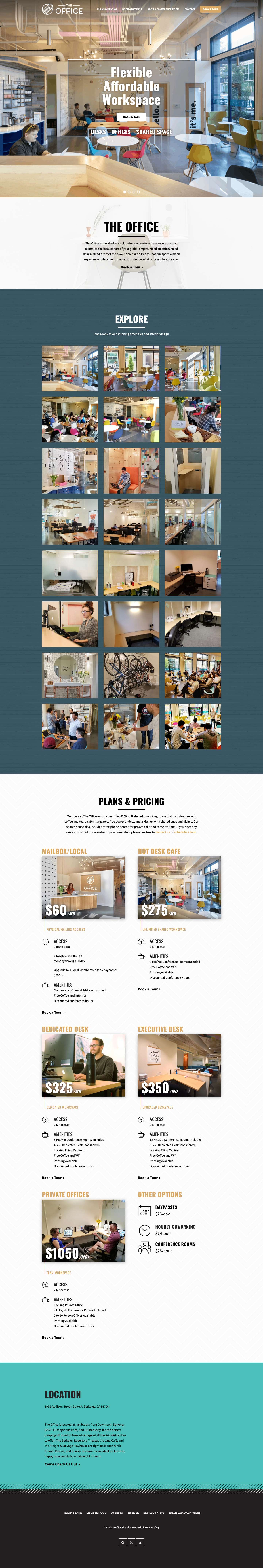 The Office | Coworking Space In Downtown Berkeley CA - Full Screenshot