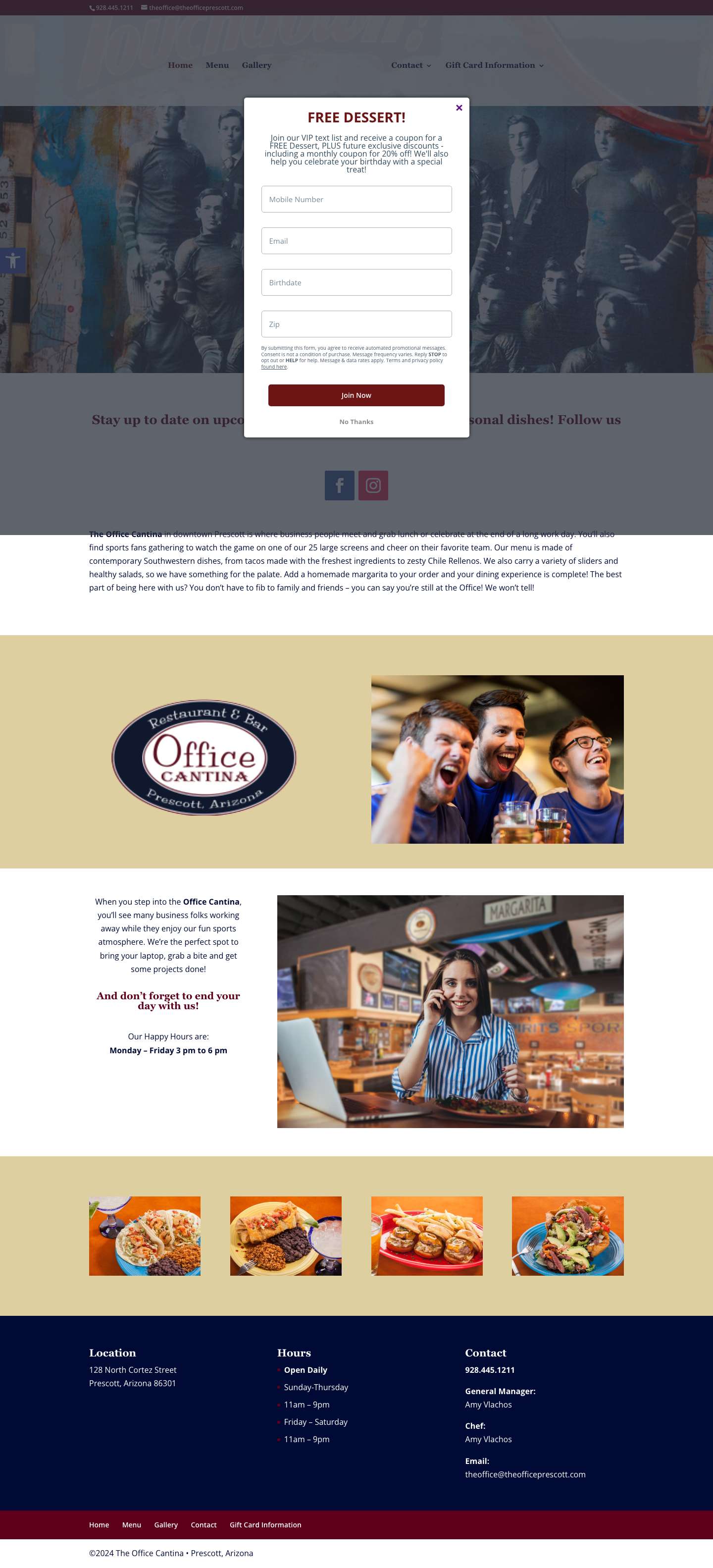 The Office Restaurant | Salsa • Spirits • SportsAccessibility ToolsIncrease TextDecrease TextGrayscaleHigh ContrastNegative ContrastLight BackgroundLinks UnderlineReadable FontReset - Full Screenshot