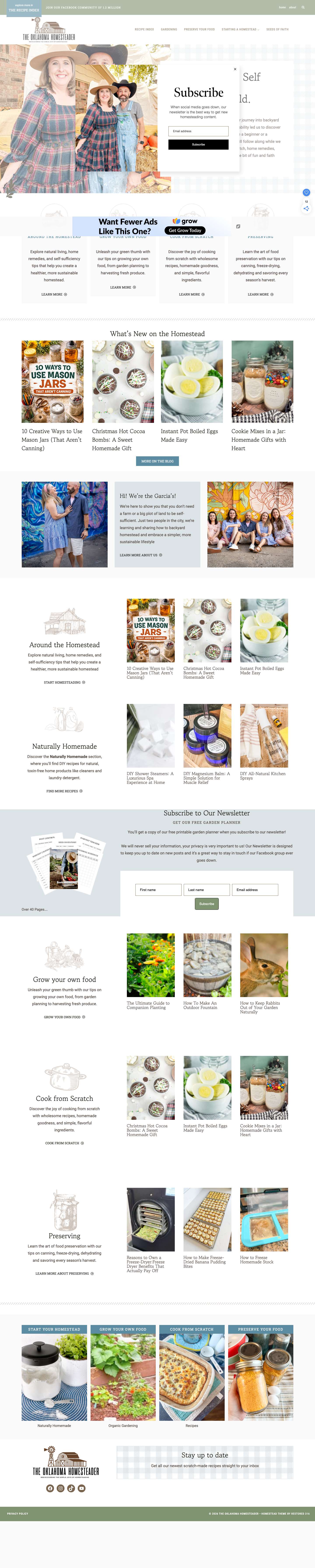 The Oklahoma HomesteaderSearchExpandSearchToggle MenuExpandToggle Menu CloseSearch - Full Screenshot