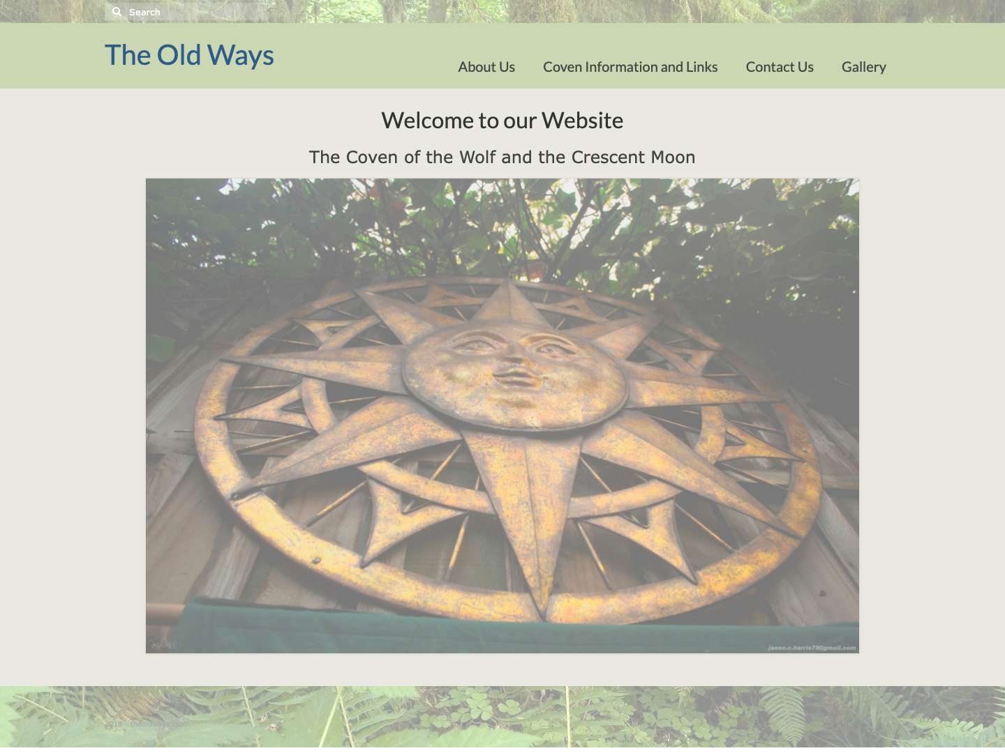The Old Ways – Website of the Wolf and Crescent Moon - Full Screenshot