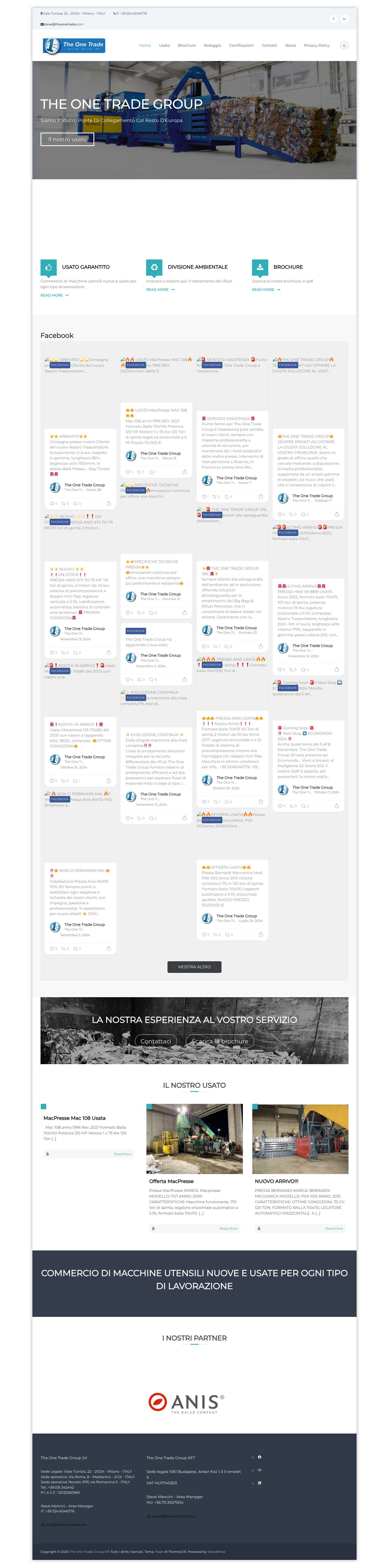 Home - The One Trade Group Kft - Full Screenshot