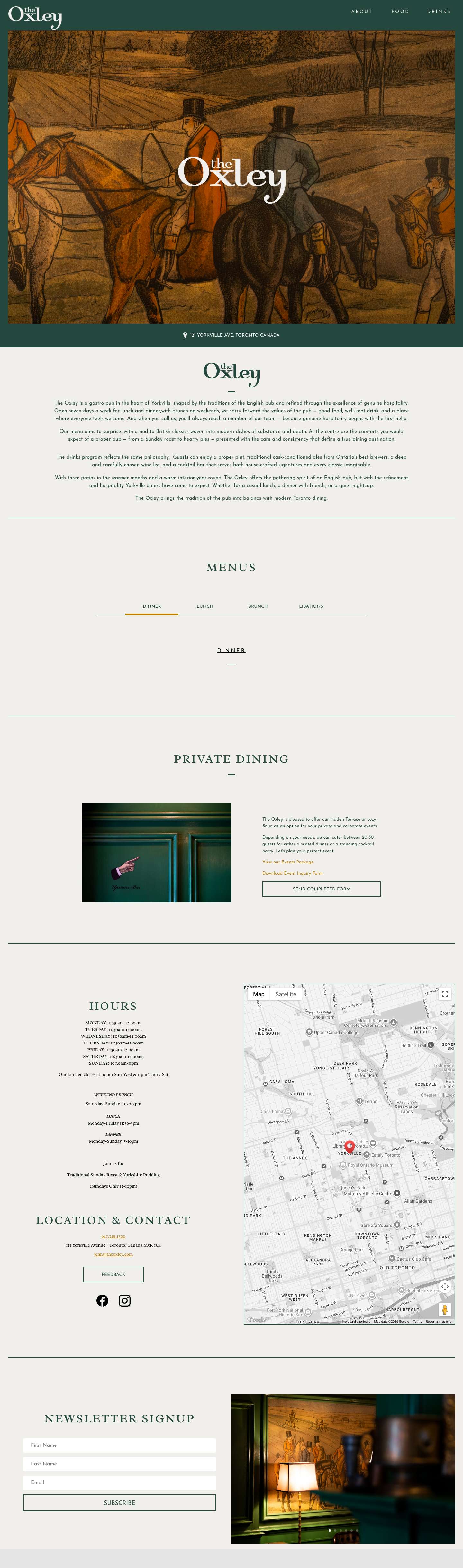 The Oxley Public House - Full Screenshot