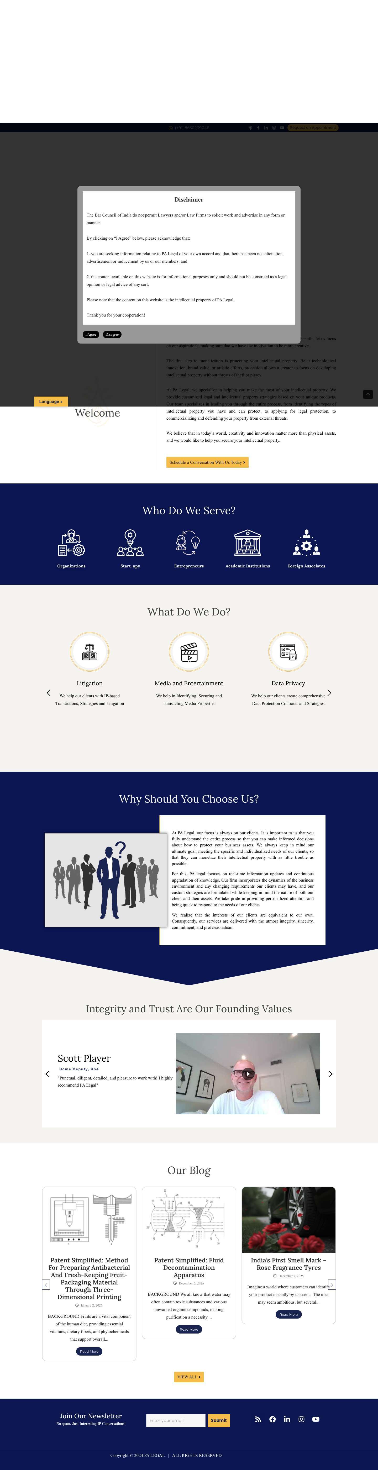 PA Legal - Patents, Trademarks and More! - Full Screenshot