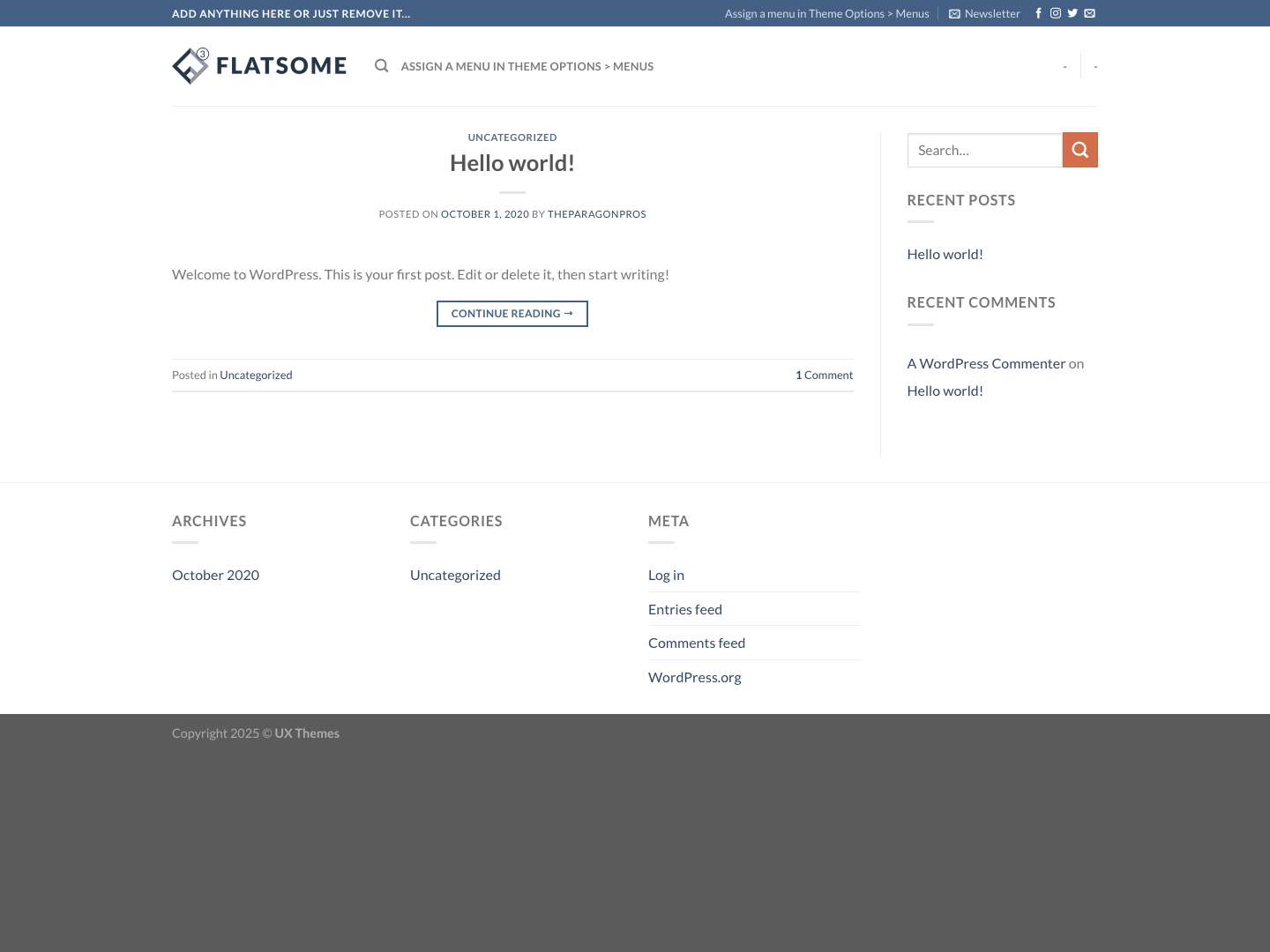 AWordPressSite – Just another WordPress site - Full Screenshot