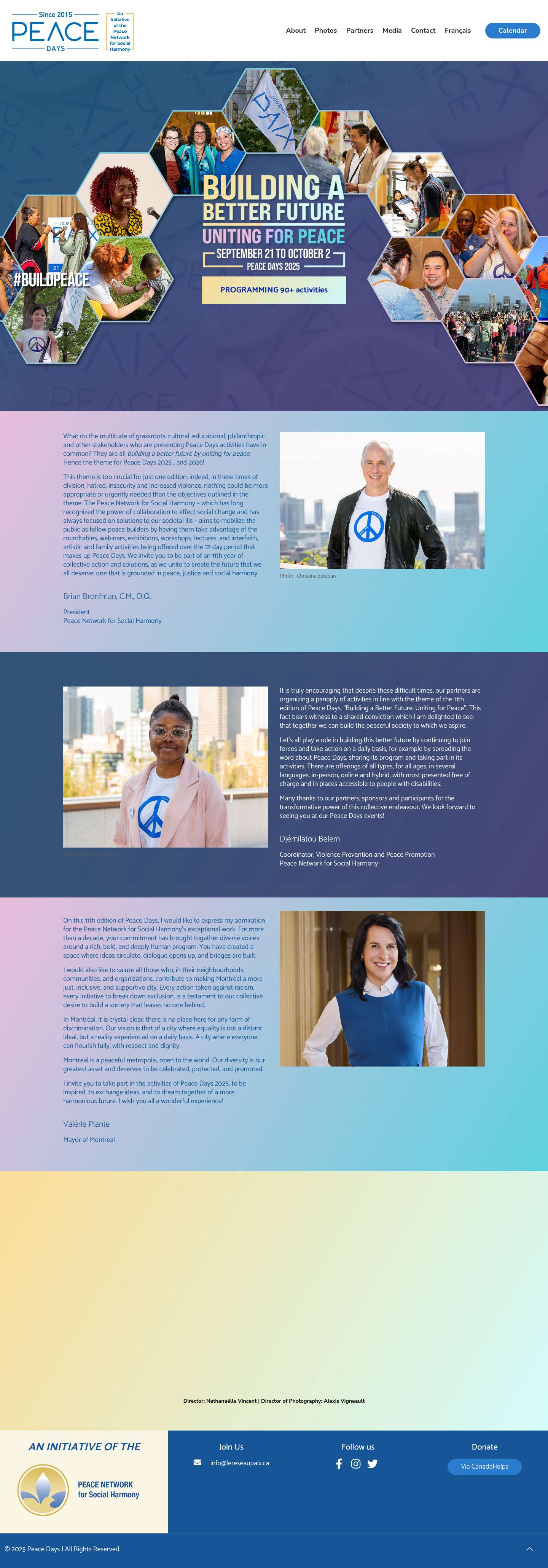 Journées de la paix - Full Screenshot