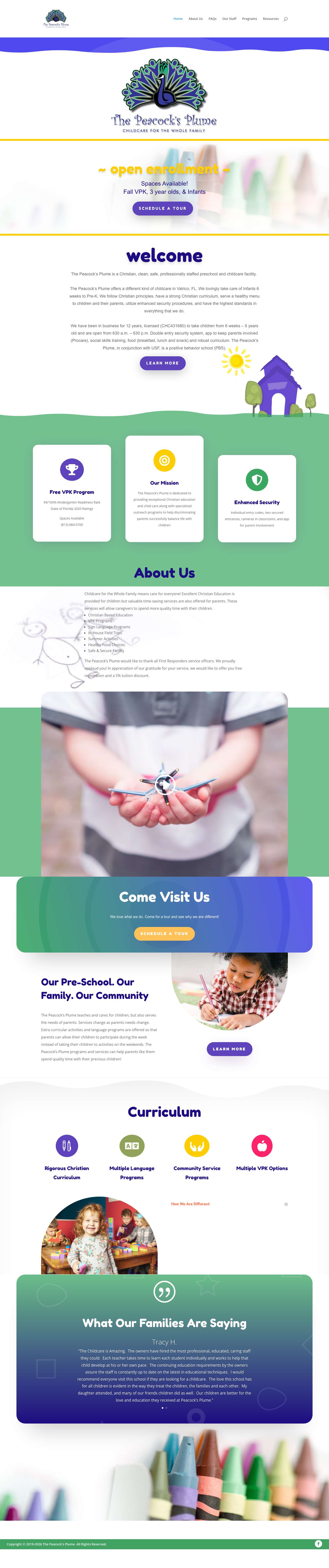 Home - The Peacock's Plume - Full Screenshot