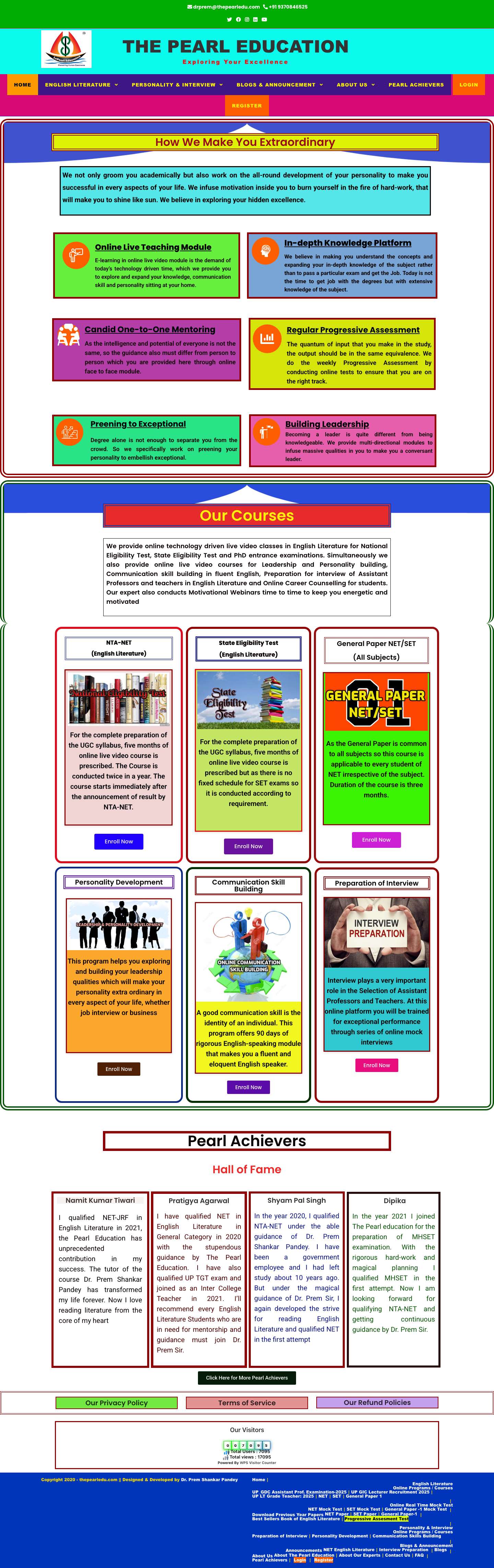 Home - LePearl Education - Full Screenshot