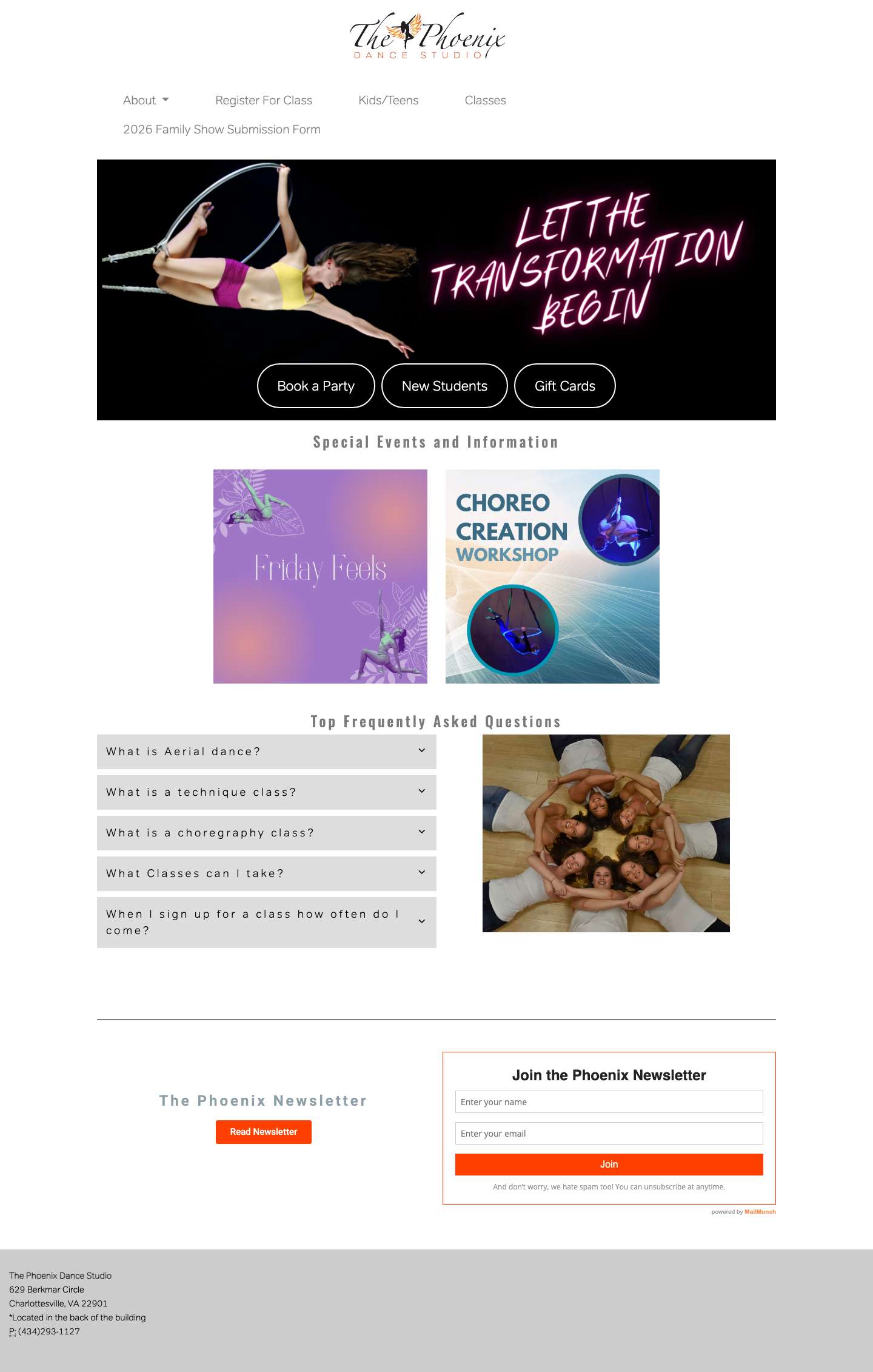 The Phoenix Dance Studio - Full Screenshot