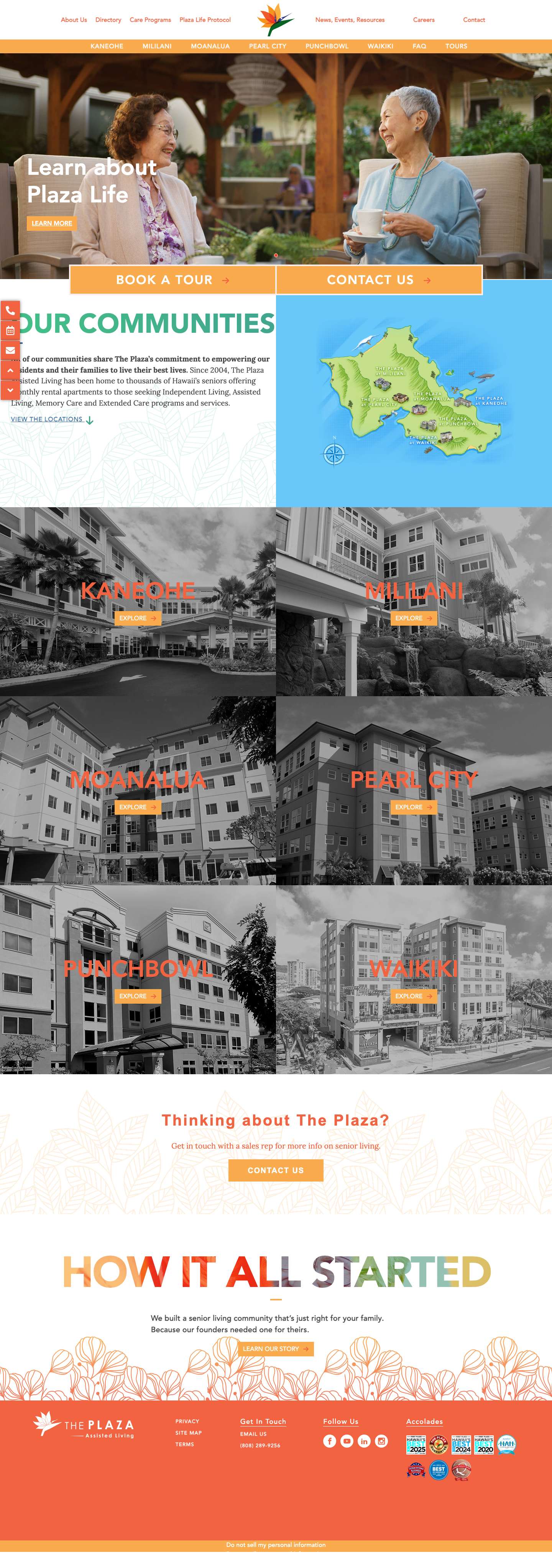 Home - Plaza Assisted Living - Plaza Assisted Living - Full Screenshot