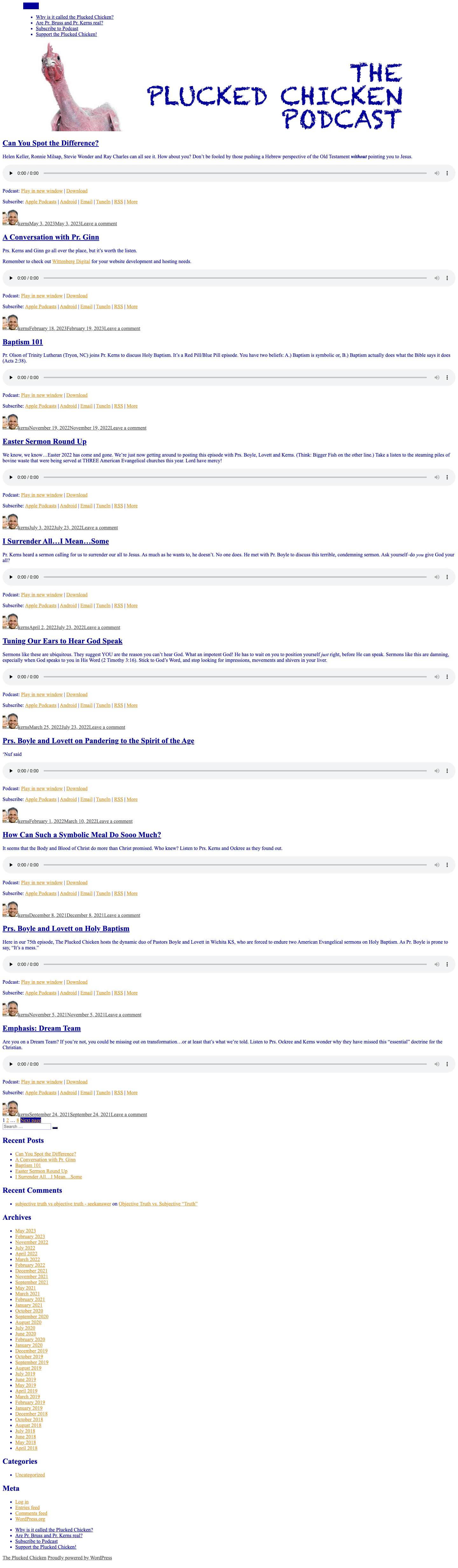 The Plucked Chicken - Full Screenshot