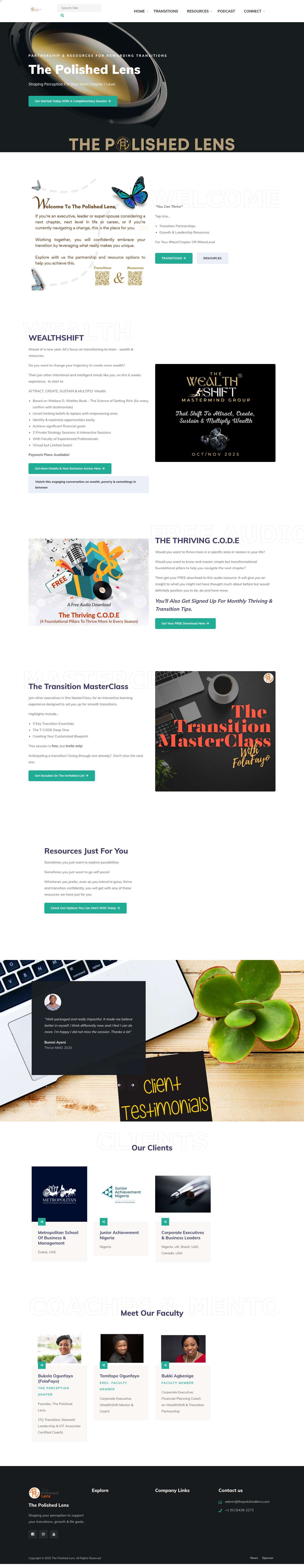 The Polished Lens - Full Screenshot