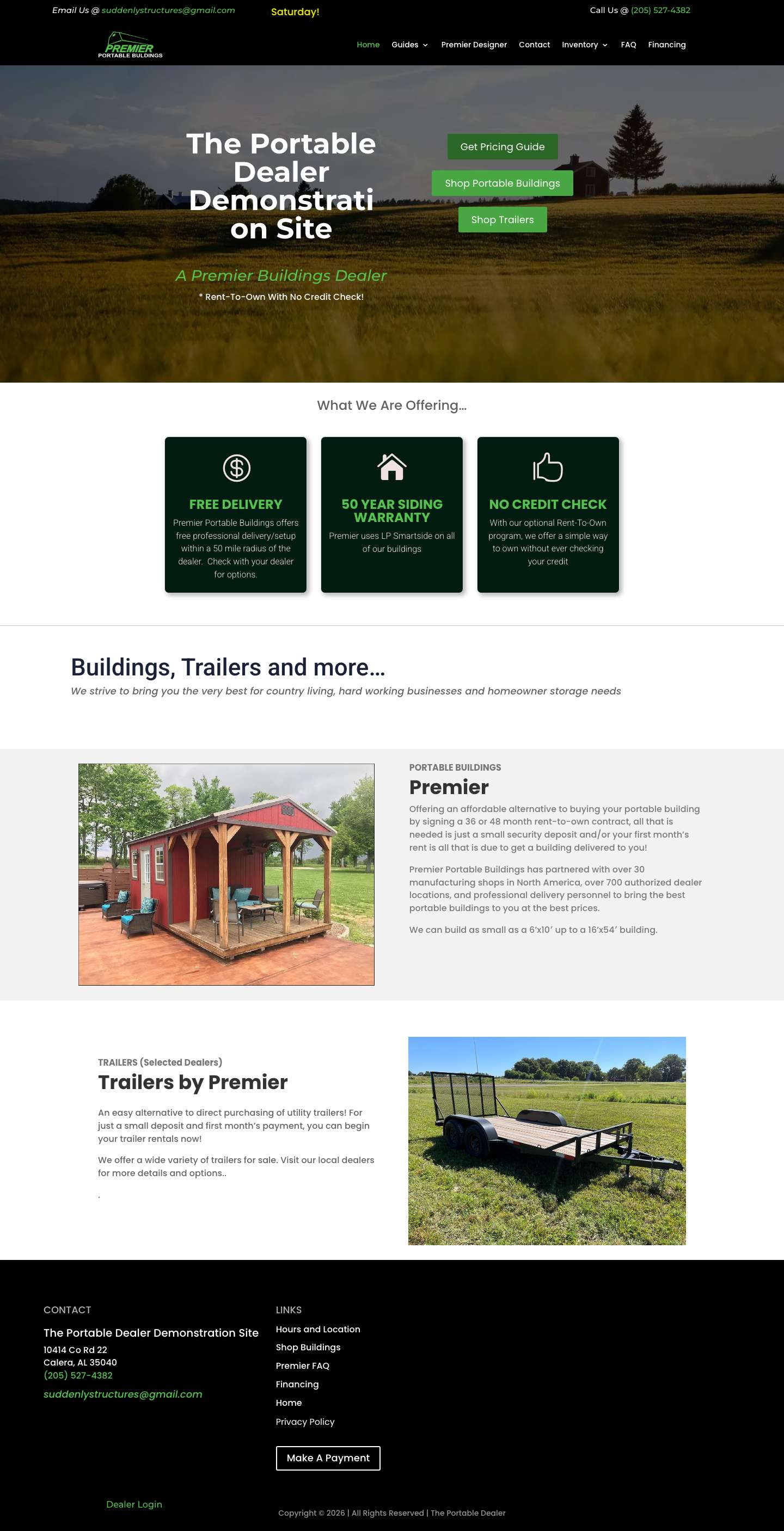 Home Two | The Portable Dealer Demonstration Site - Full Screenshot