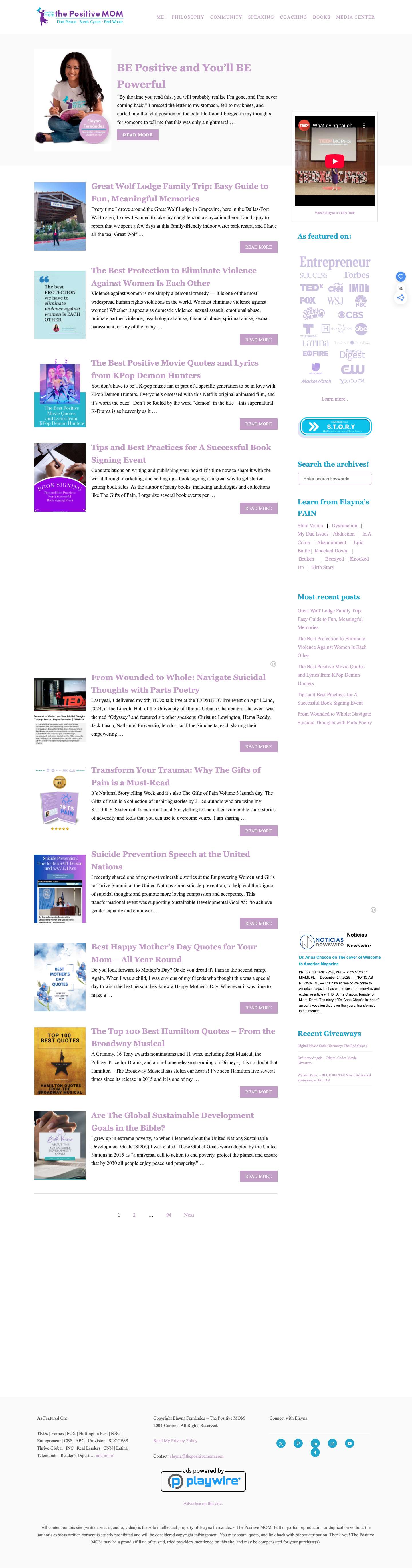 ★ The Positive MOM by Elayna Fernandez ♥ ~ The Positive Mom - Full Screenshot