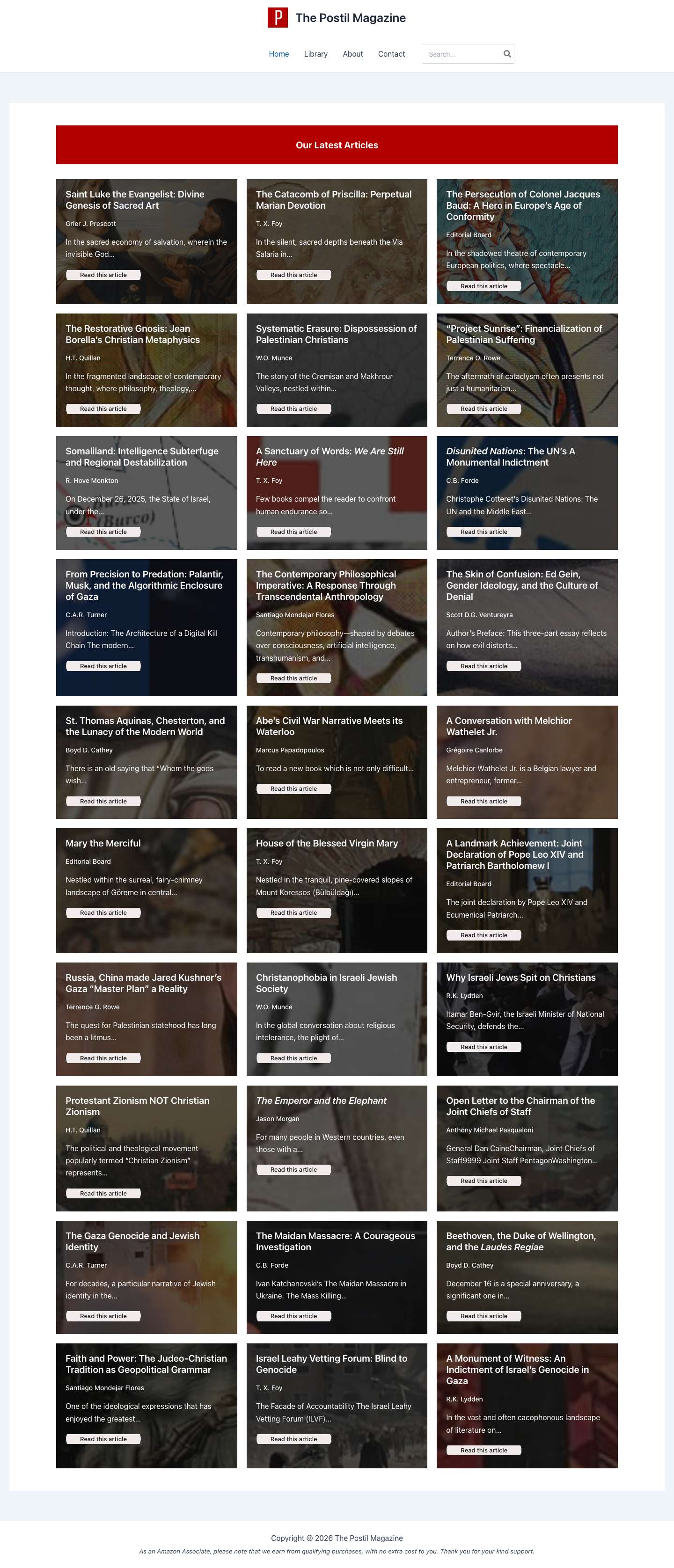 The Postil Magazine – Uniting Wisdom With The Soul – Vivida Vis Animi - Full Screenshot