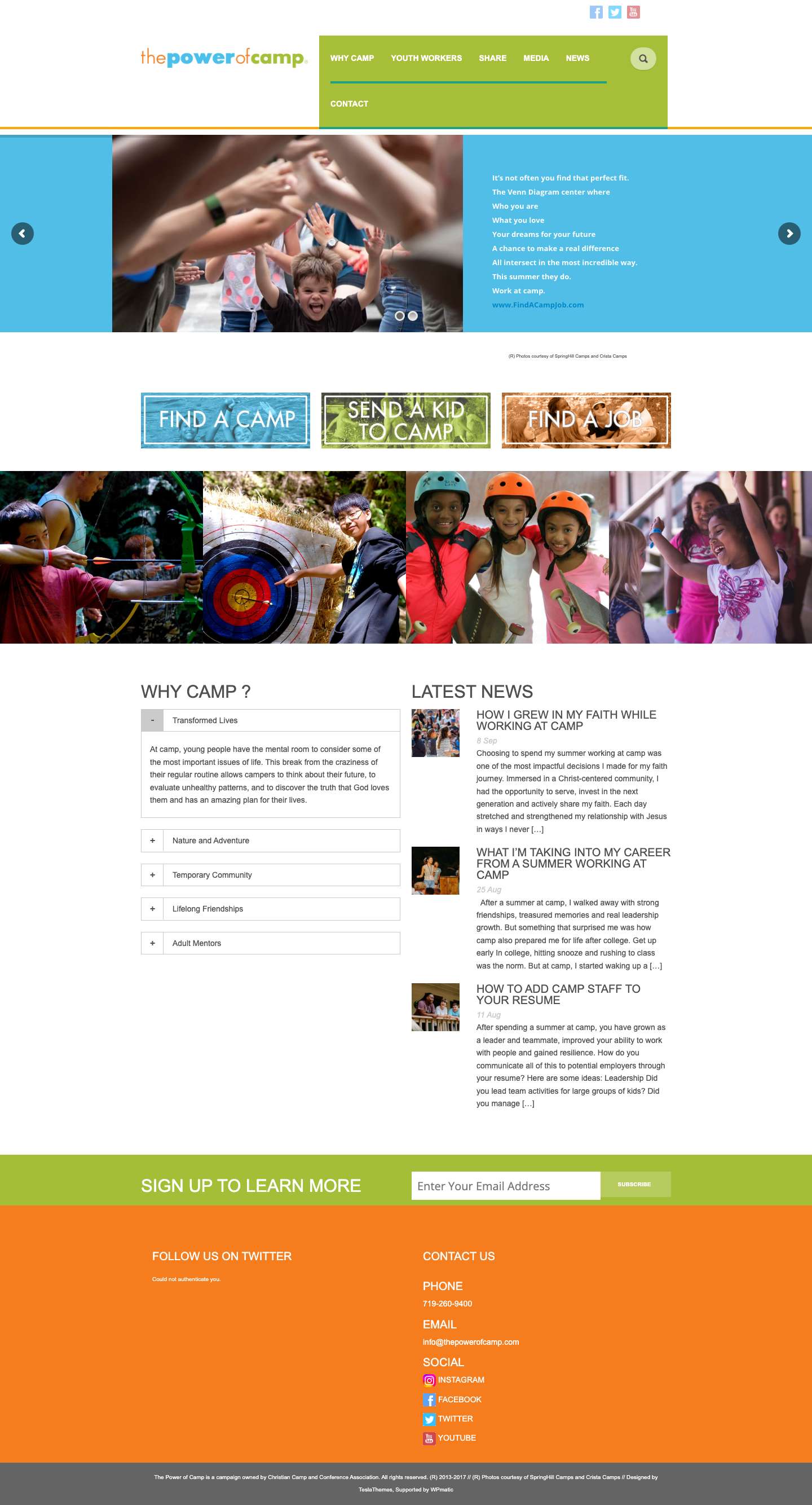 Welcome to The Power of Camp! - Full Screenshot