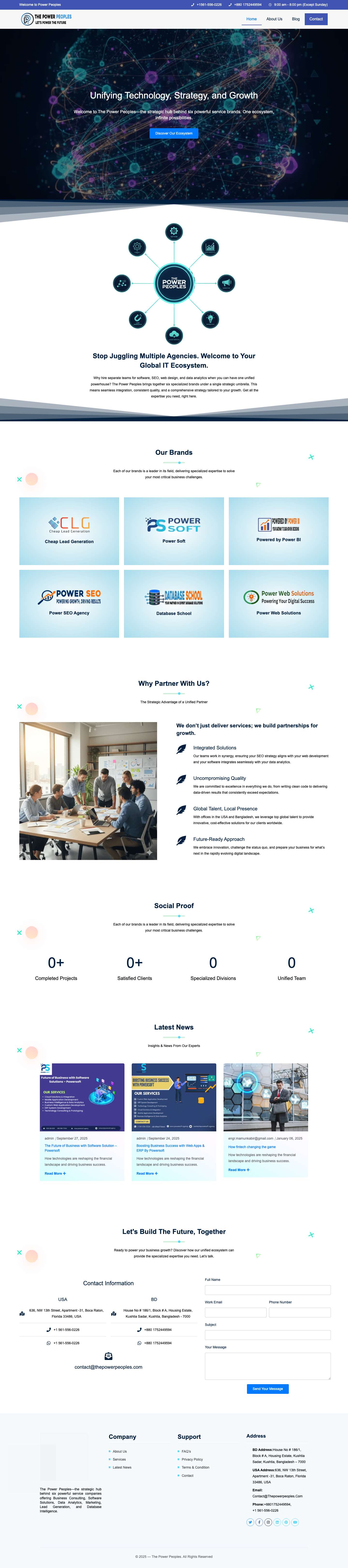 Global IT Ecosystem & Digital solution | The Power Peoples - Full Screenshot
