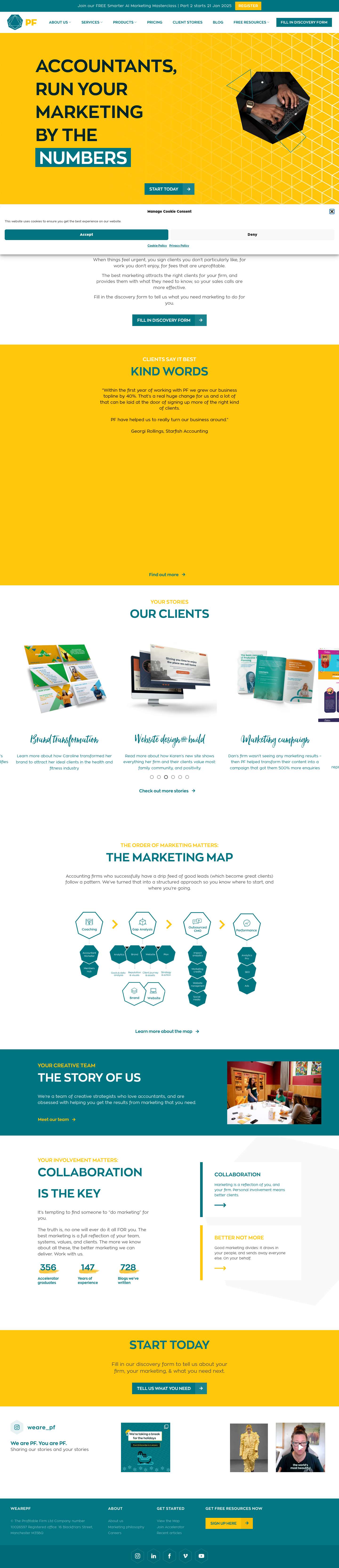 Marketing for accountants | We are PF - Full Screenshot