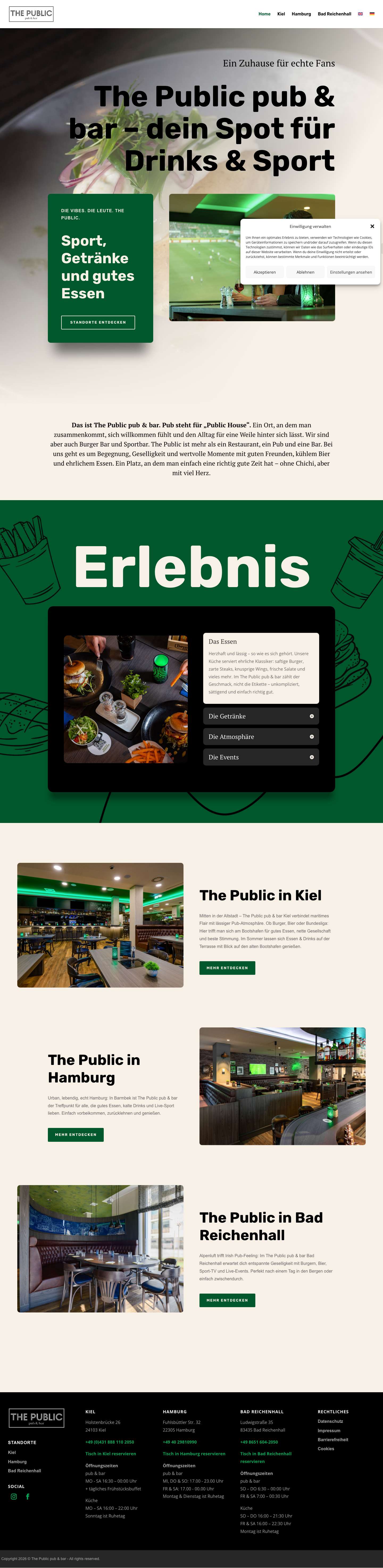 The Public pub & bar - The Public - Pub and Bar - Full Screenshot