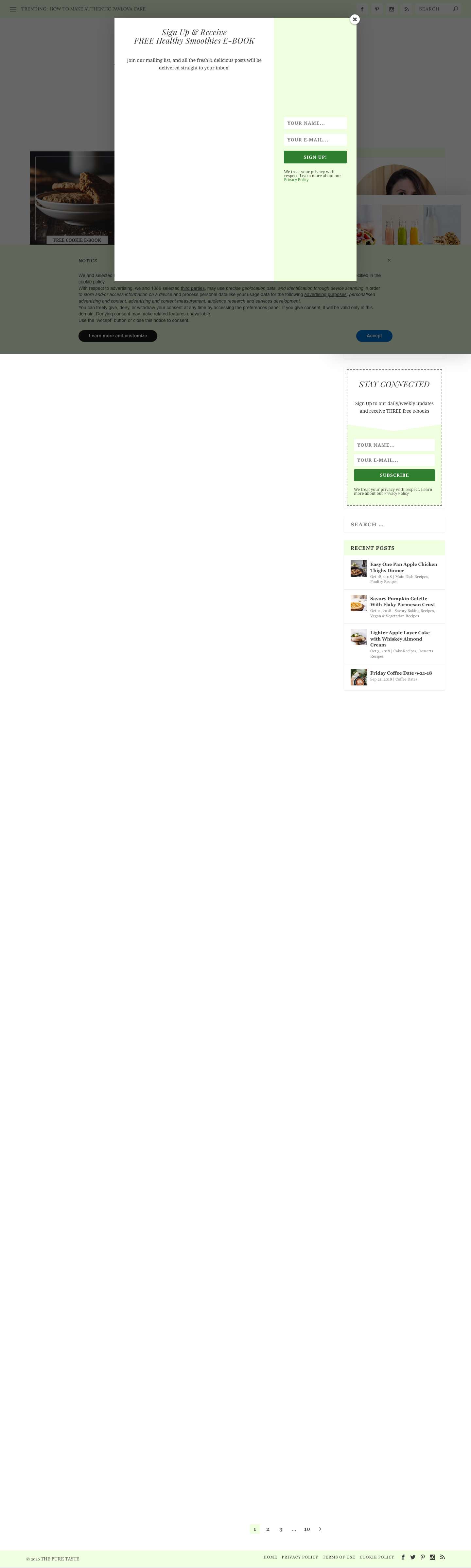 The Pure Taste | Eat Fresh, Stay Pure - Full Screenshot