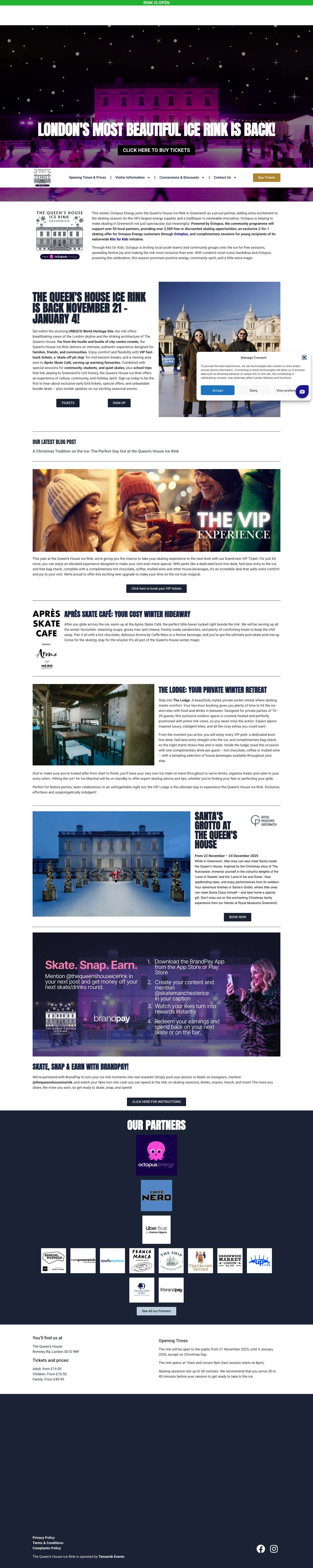 The Queen's House Ice Rink – The Queen's House Ice Rink - Full Screenshot